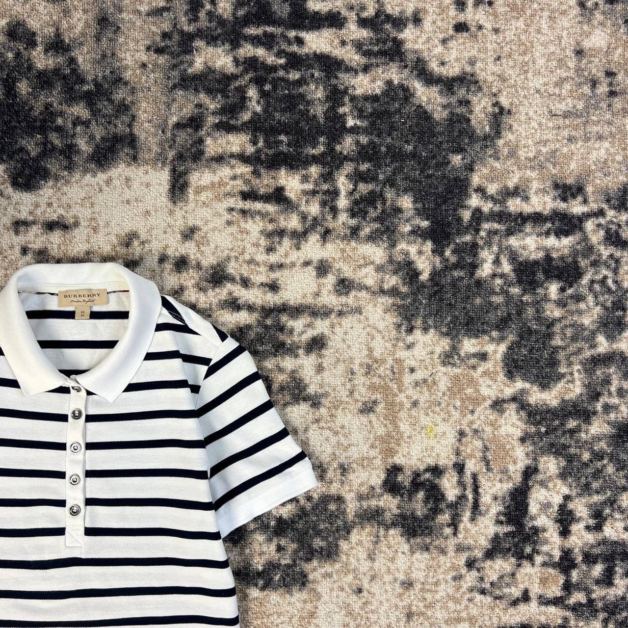 Burberry Burberry Luxury Striped Polo T-Shirt Streetwear Style Size XS / US 0-2 / IT 36-38 - 2 Thumbnail