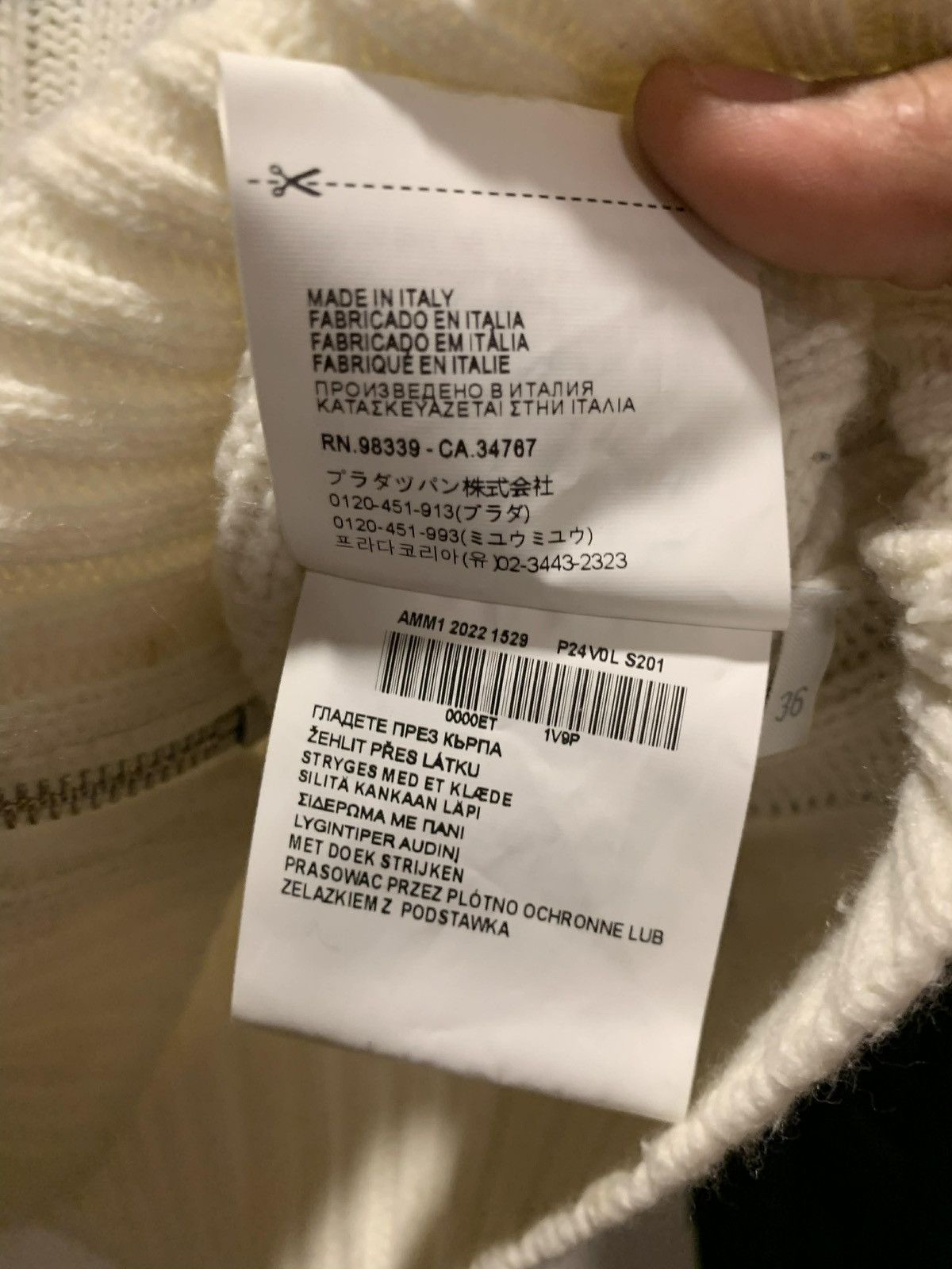 Miu Miu MIU MIU Cable-Knit Wool-Blend Zip Cardigan Size XS / US 0-2 / IT 36-38 - 10 Thumbnail
