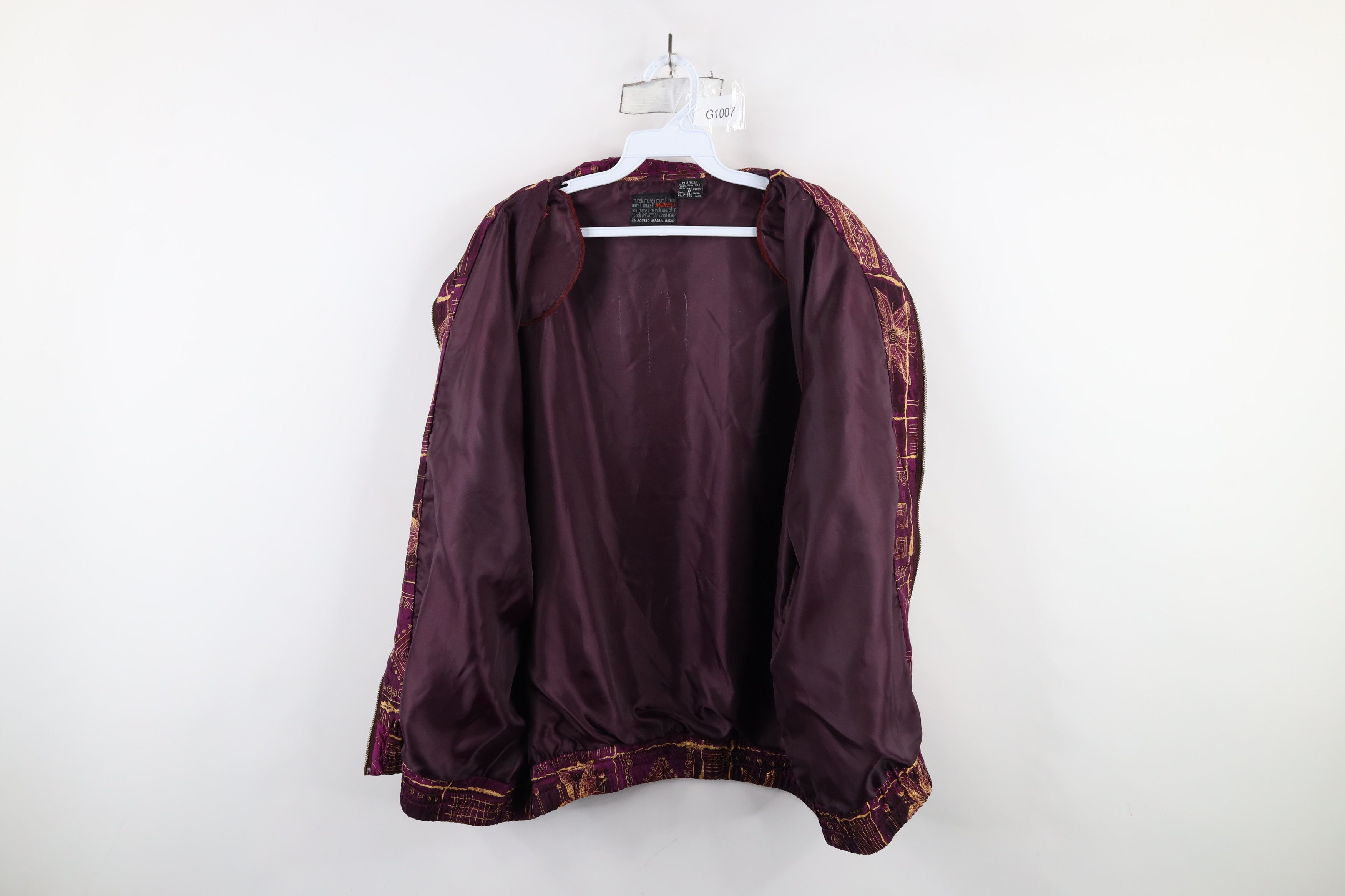 Vintage Vintage 90s Streetwear Flower Geometric Windbreaker Jacket Size M / US 6-8 / IT 42-44 - 11 Thumbnail