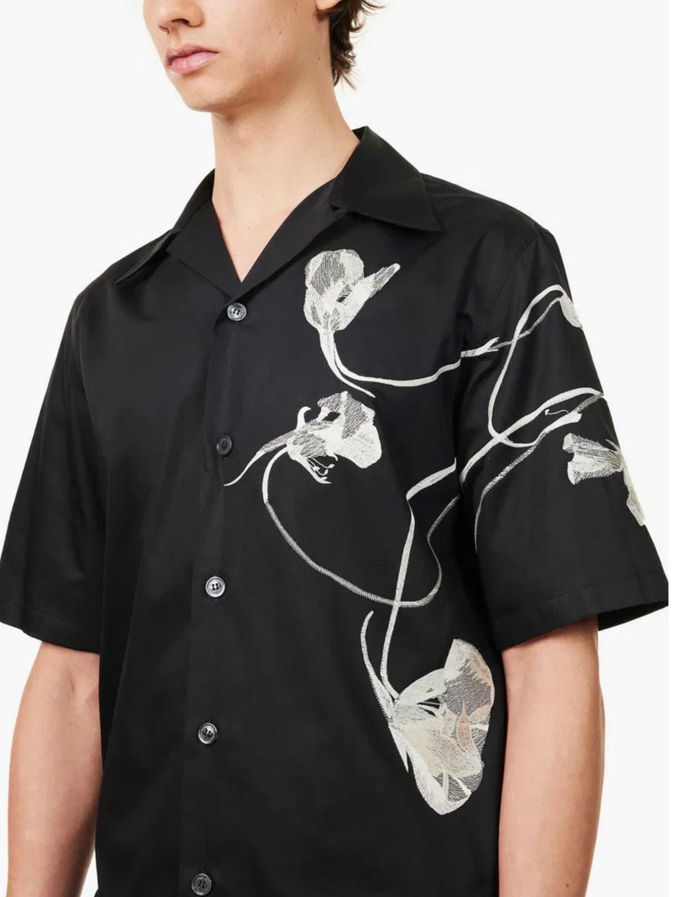 Alexander McQueen Alexander McQueen Floral Embroidery Cotton Shirt Size US M / EU 48-50 / 2 - 1 Thumbnail