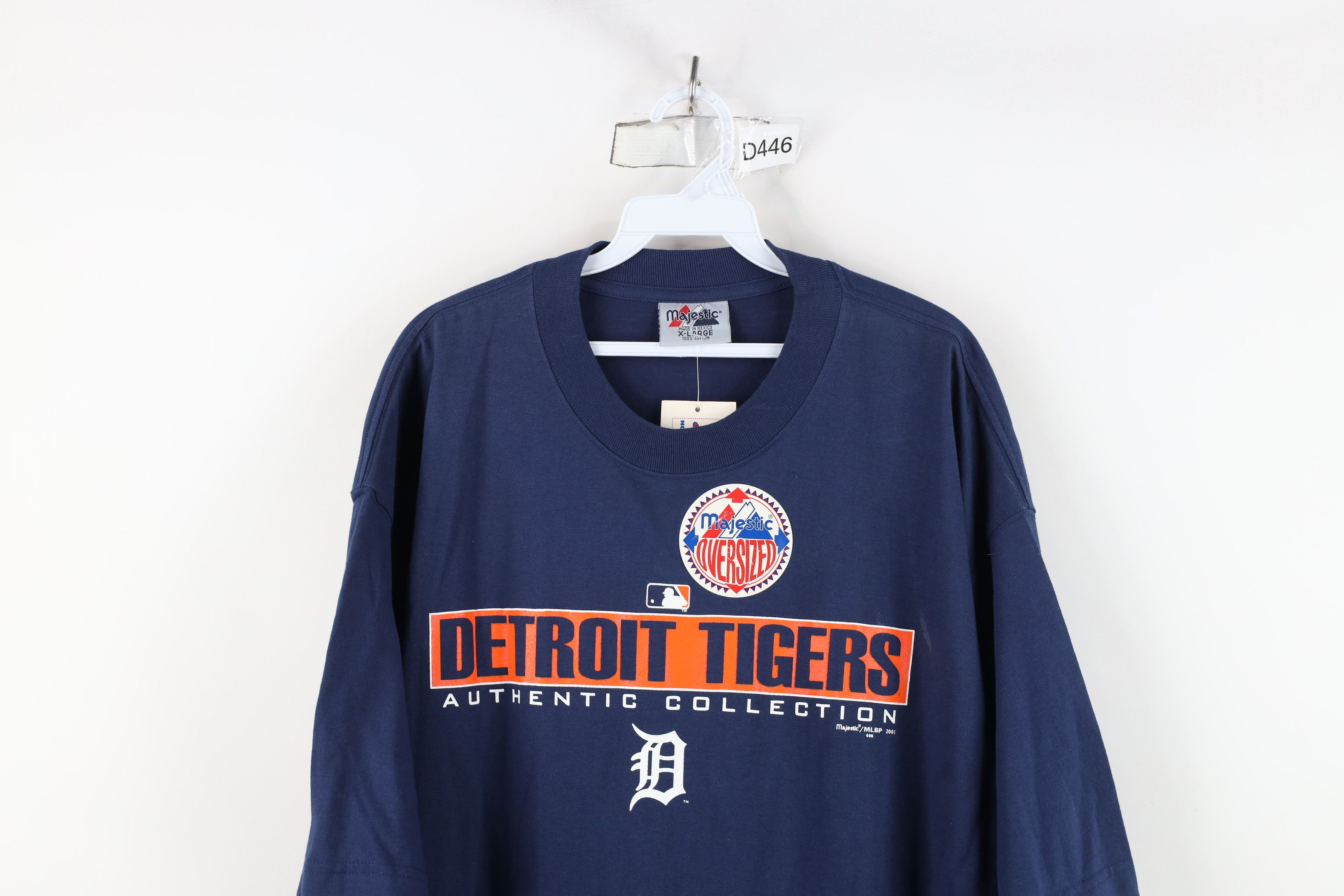 Majestic × Vintage Deadstock Vtg Y2K 2001 Majestic Tigers Baseball T-Shirt Size US XL / EU 56 / 4 - 2 Thumbnail