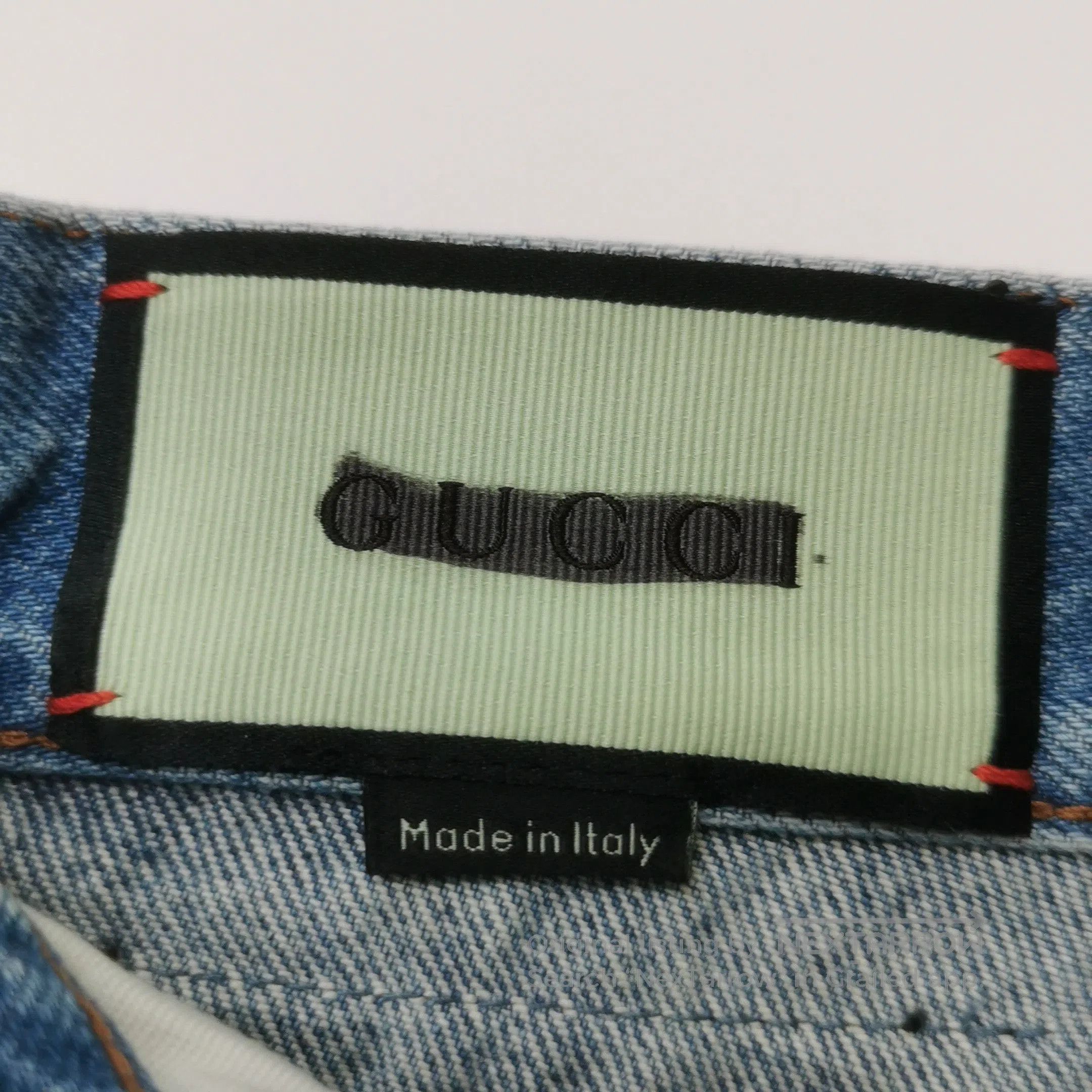 Gucci Gucci Denim Apple Double G Logo Button Shorts XS. Size 24" / US 00 / IT 34 - 3 Thumbnail