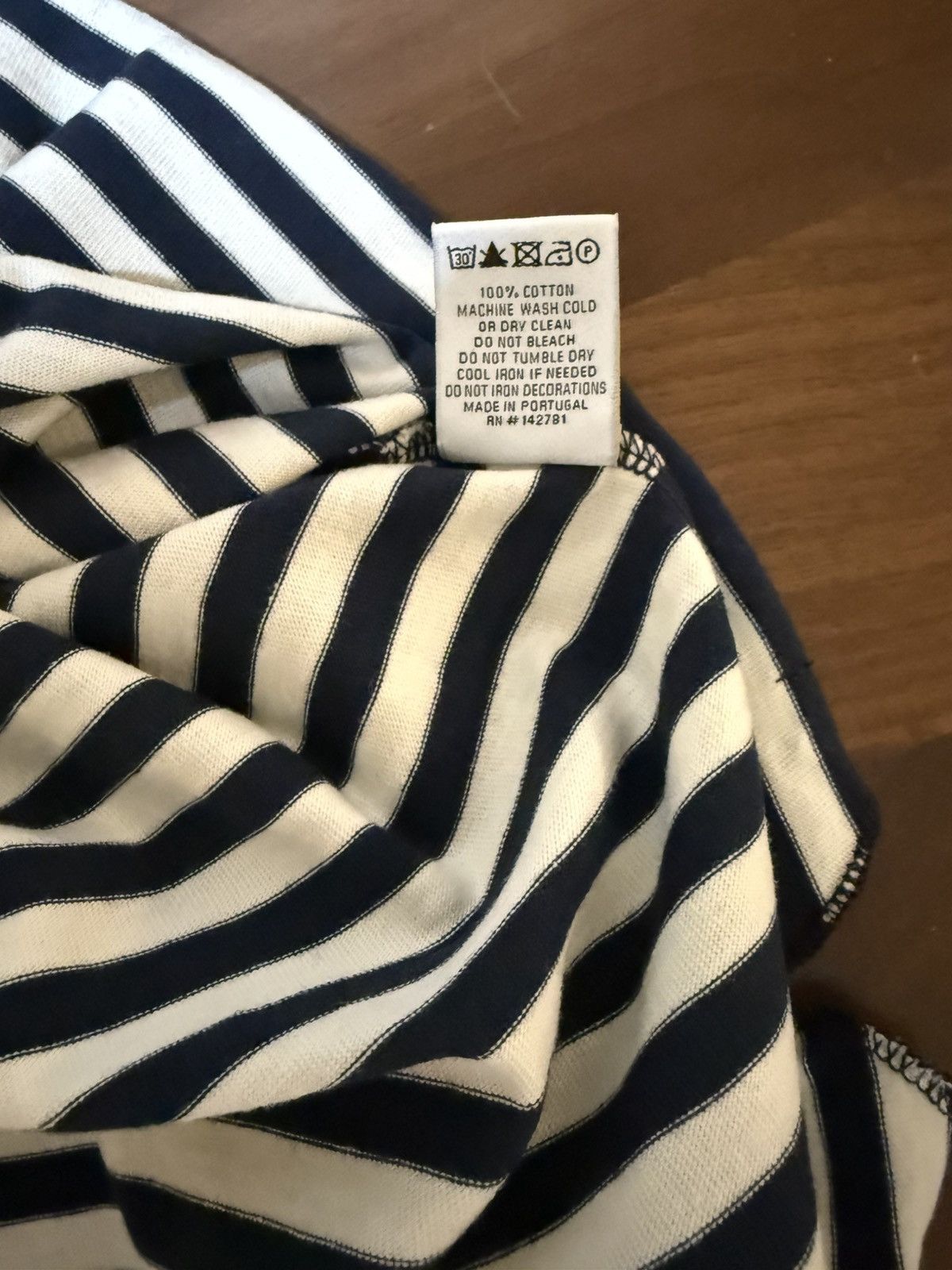 Aime Leon Dore Aime Leon Dore ALD Striped Tee Beach T-Shirt Queens Navy XXL Size US XXL / EU 58 / 5 - 7 Thumbnail
