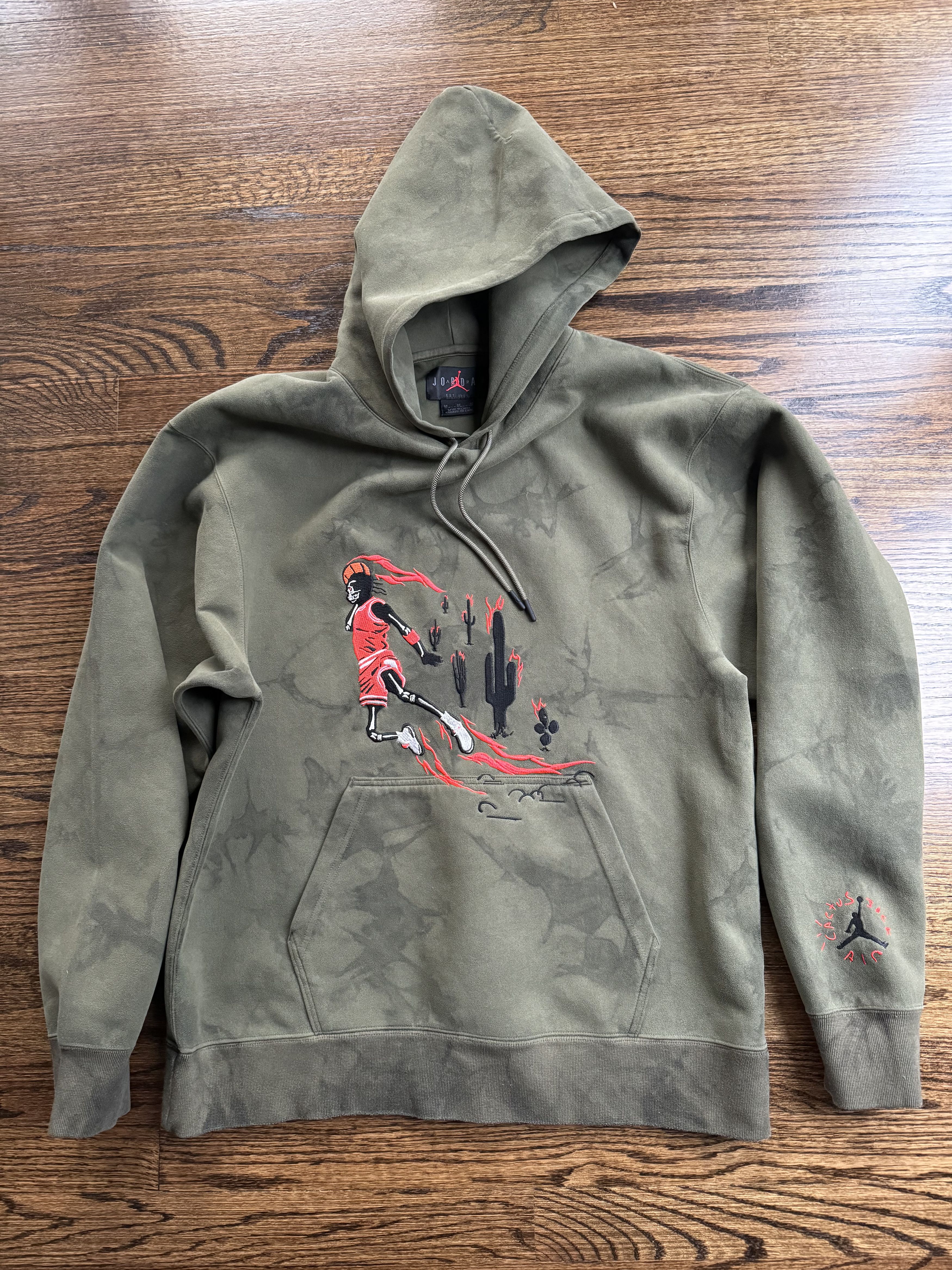 Travis scott jordan suede hoodie sale