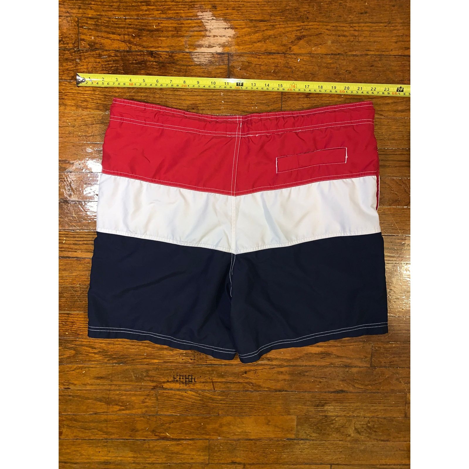 Trader Bay Trader Bay Red White Blue Swim Trunks Mens M 34 36 Patriotic Size US 32 / EU 48 - 7 Thumbnail