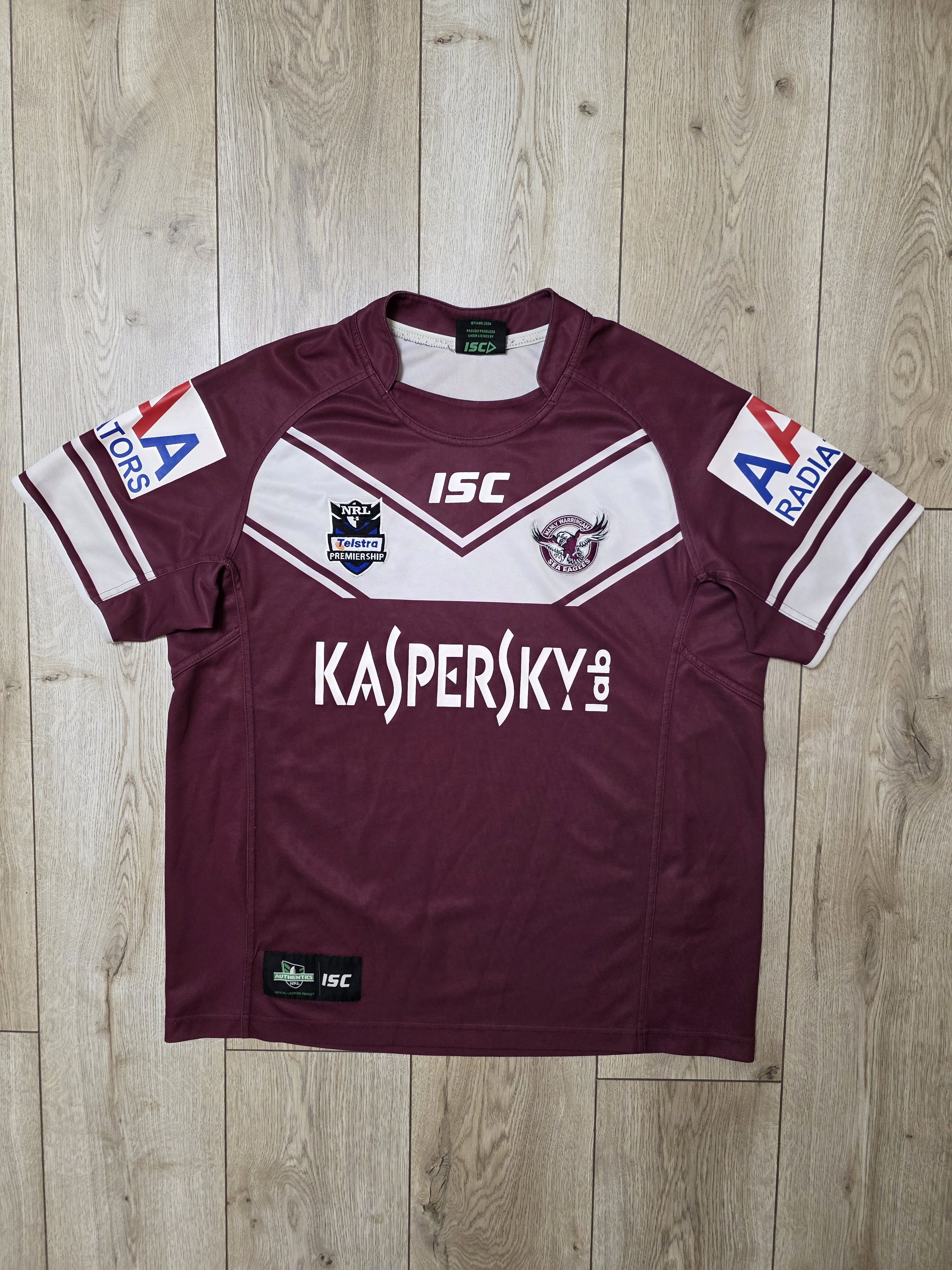 Vintage MANLY WARRINGAH SEA EAGLES JERSEY NRL RUGBY JERSEY AUSTRALIA Size US XXL / EU 58 / 5 - 1 Thumbnail