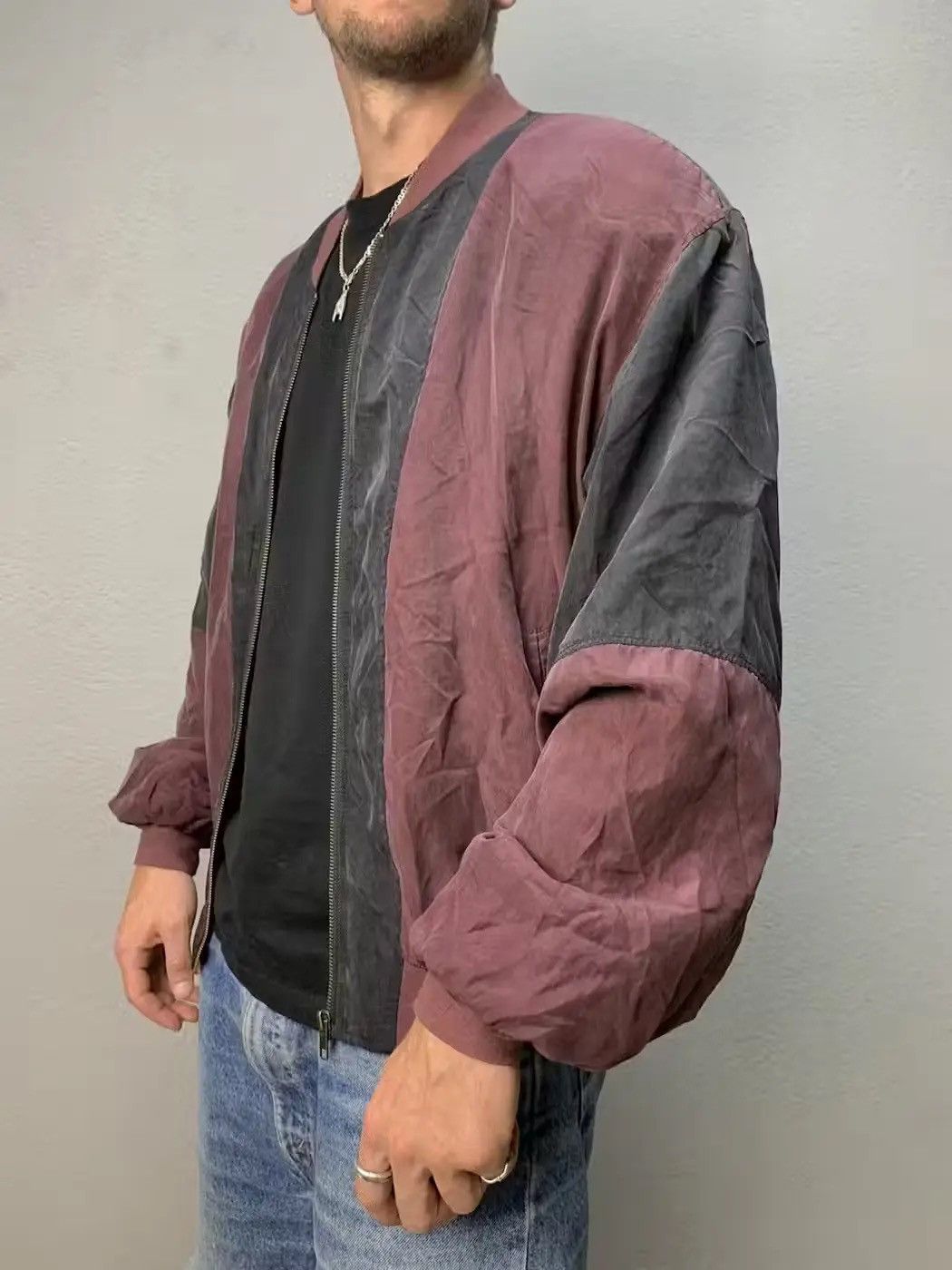 Japanese Brand Vintage Bombers SILK 100% OVERPRINT BOMBERS japanese Style Size US M / EU 48-50 / 2 - 1 Thumbnail