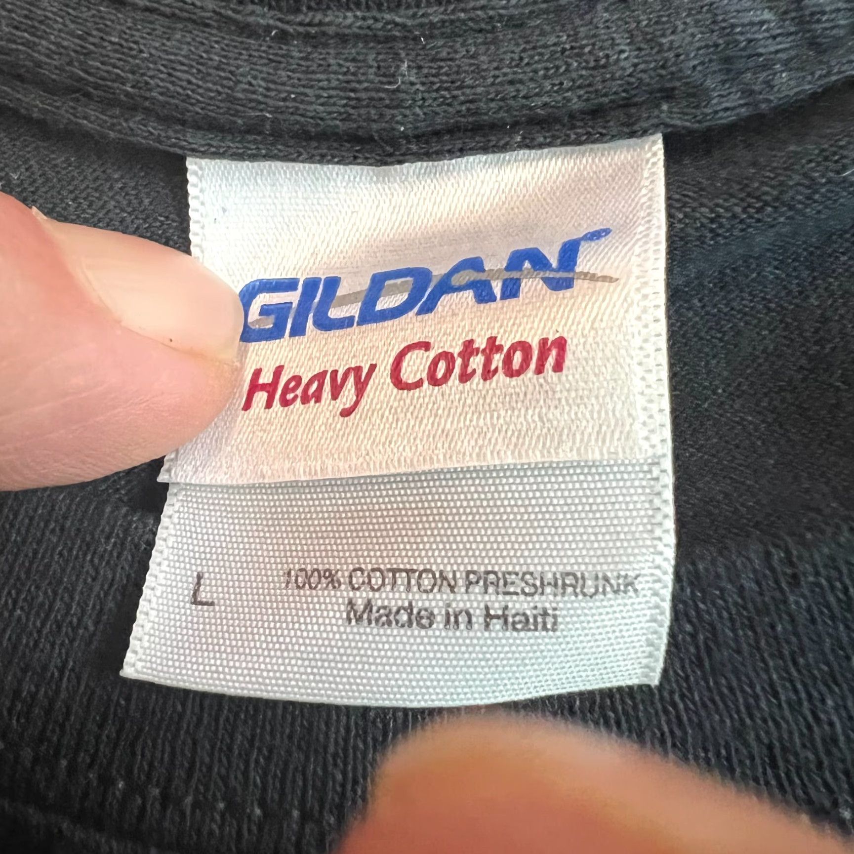 Gildan Gildan Womens Graphic Heavy Cotton Black T Shirt Size L Exchange Fat For Muscle Size L / US 10 / IT 46 - 4 Thumbnail