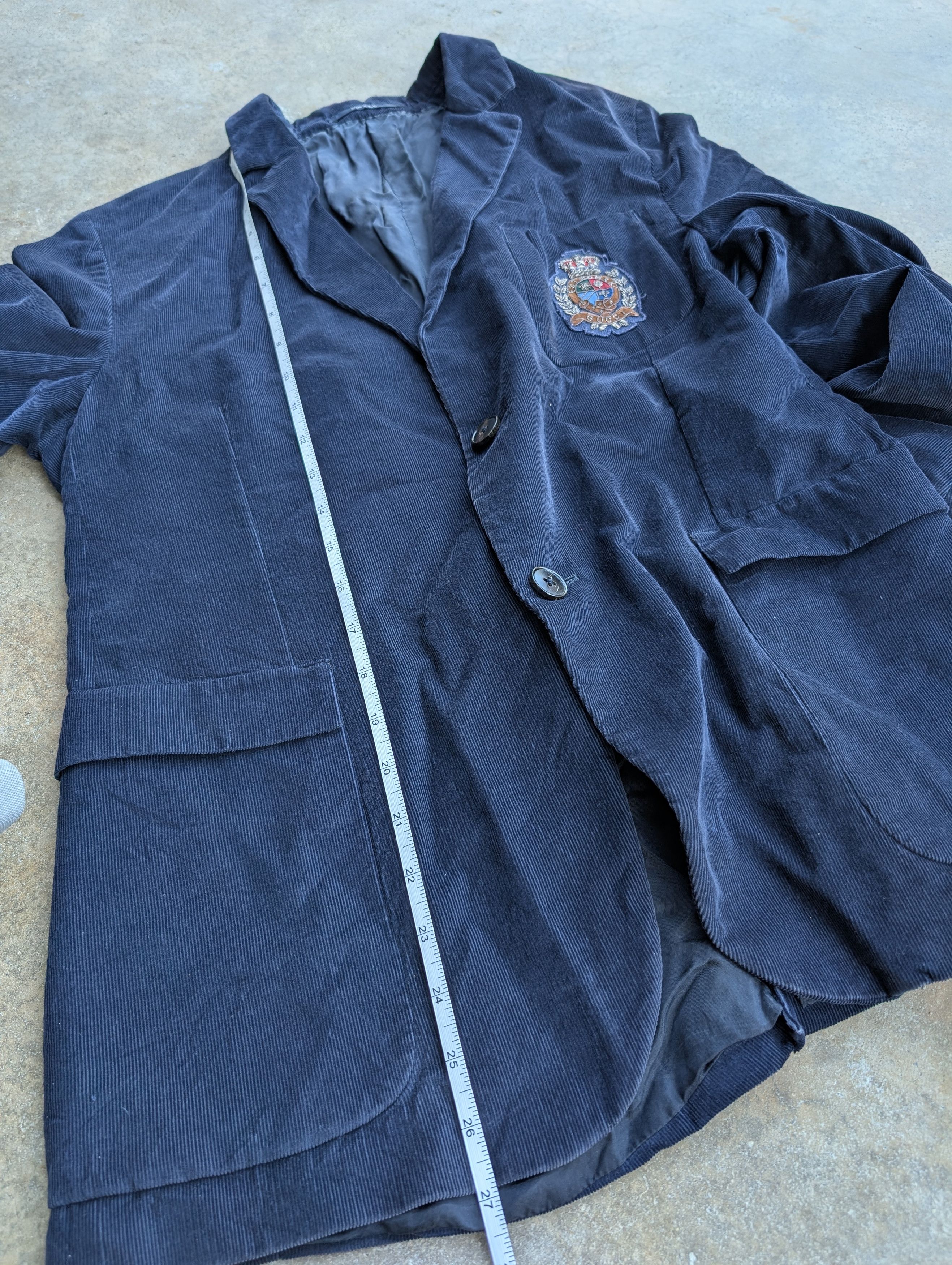 Gucci Gucci Corduroy Crest Blazer Size 40R - 14 Thumbnail