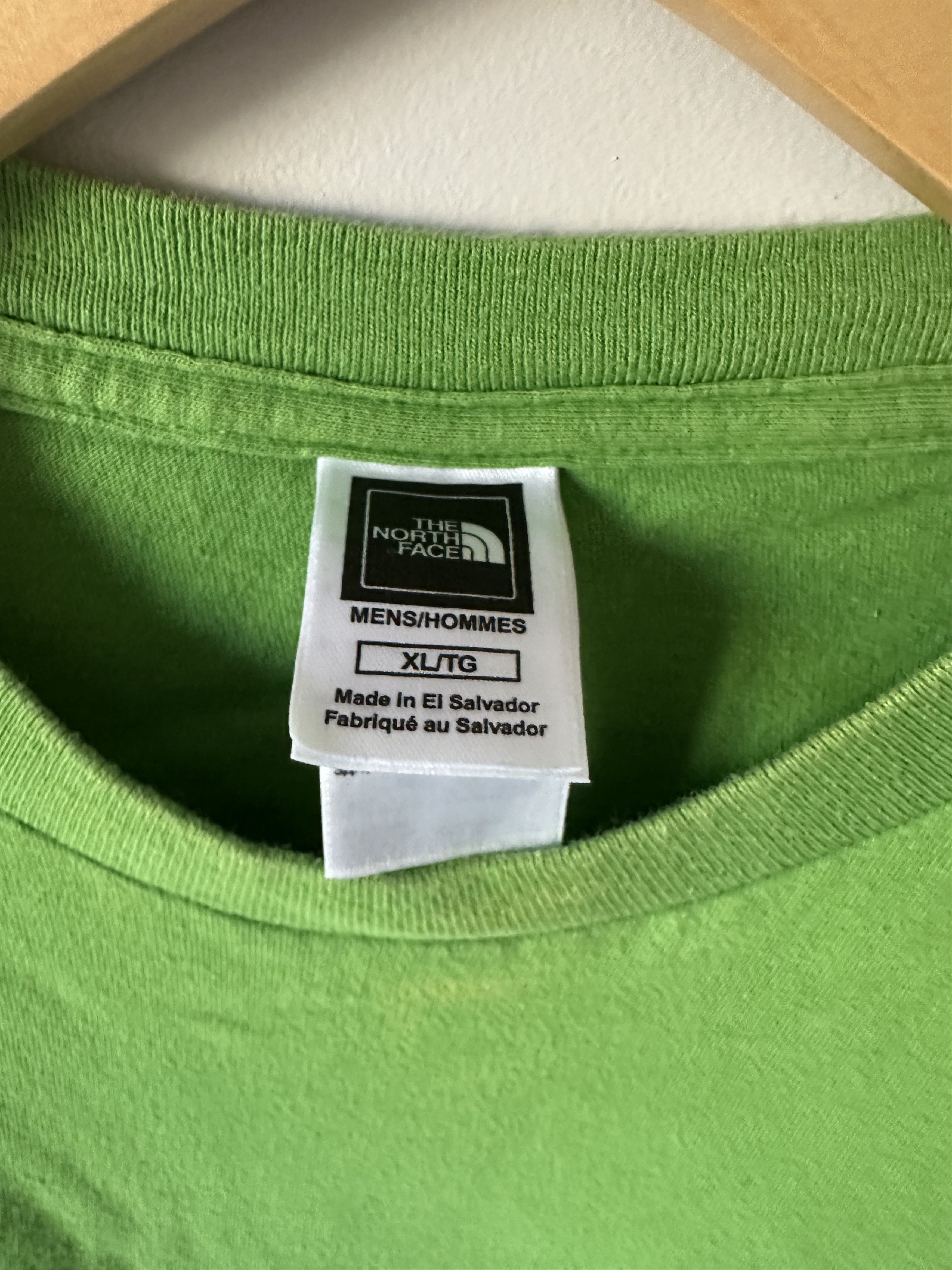 The North Face The North Face Lime Green Short Sleeved Tee Shirt Size US XL / EU 56 / 4 - 2 Thumbnail