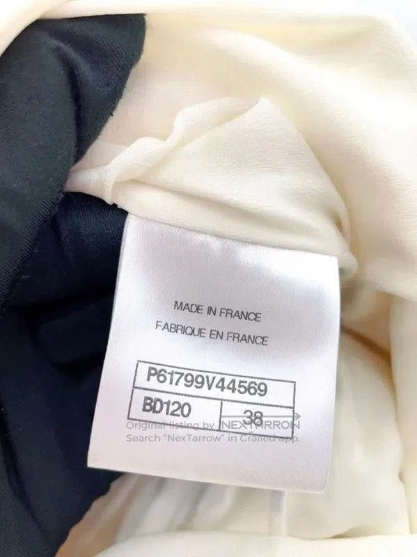 Chanel Chanel White Silk Blend Short Sleeve Dress . Size M / US 6-8 / IT 42-44 - 8 Thumbnail