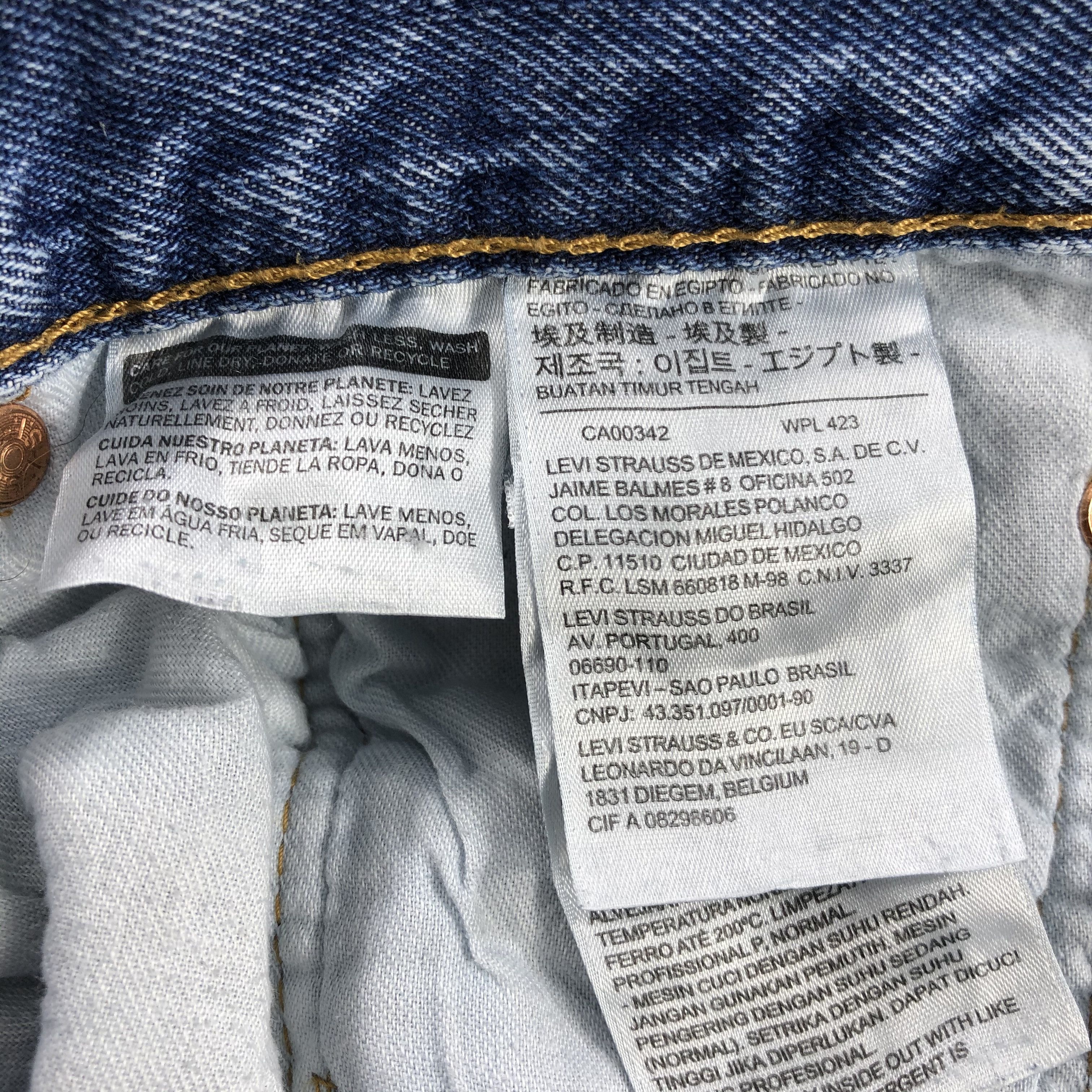 Levi's Vintage Blue Wash Levis 501 Jeans-JM3148 Size US 39 - 11 Thumbnail