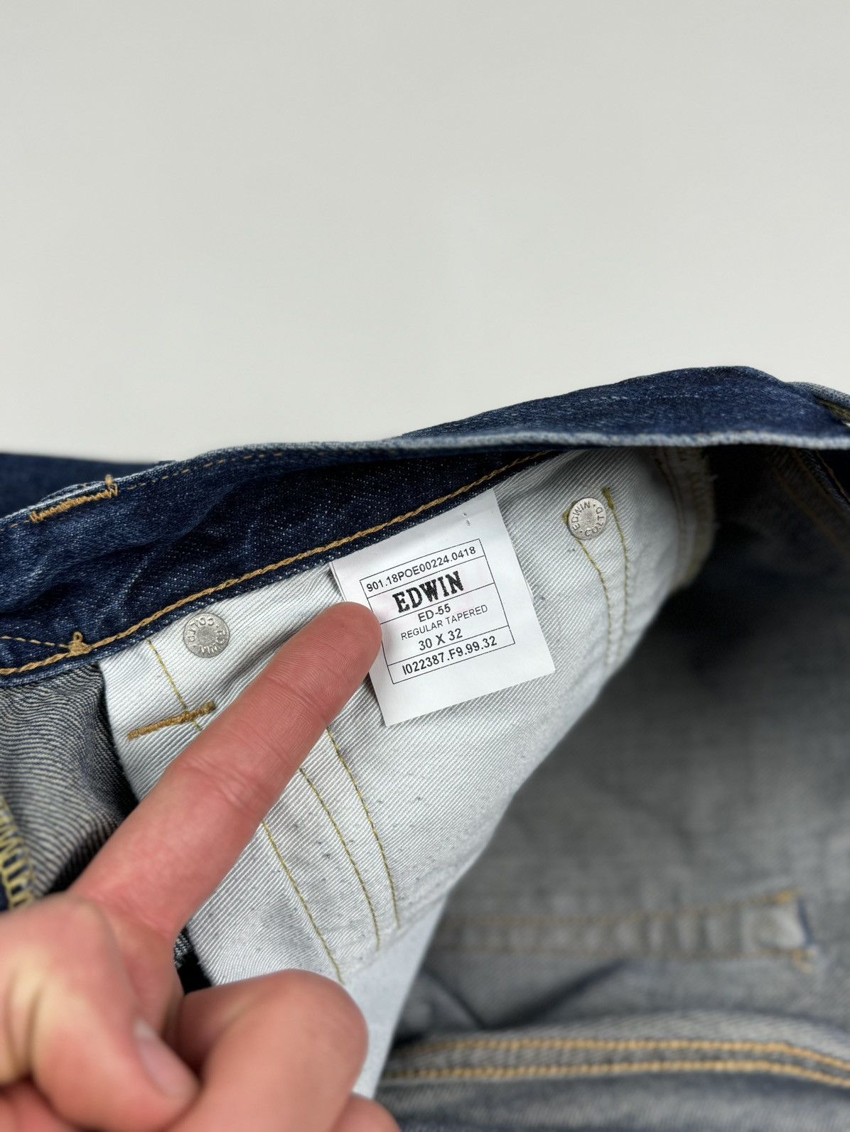 Edwin Edwin ED-55Regular Tapered Salvage Jeans Pants Size US 30 / EU 46 - 12 Thumbnail