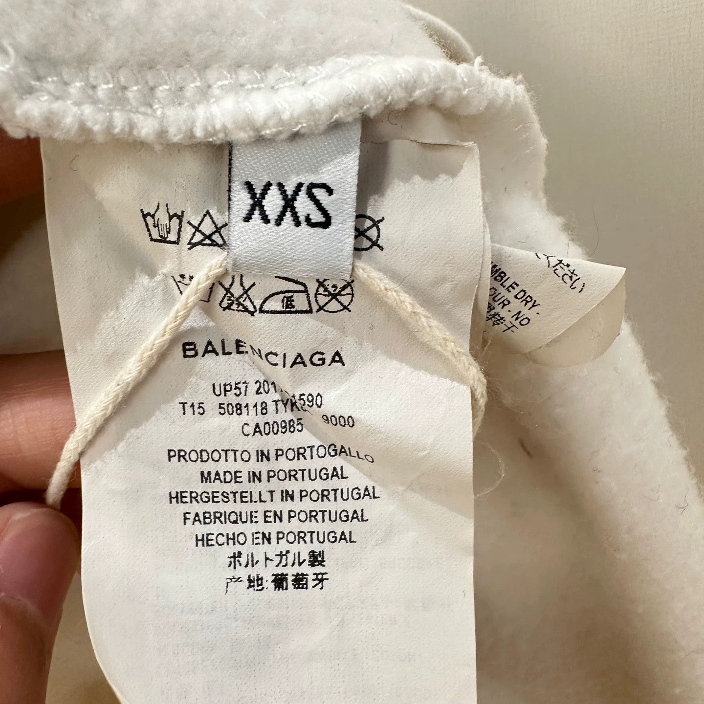 Balenciaga Balenciaga may228 Logo Letter Hoodie XXS Cotton Size XXS / US 00 / IT 34 - 4 Thumbnail