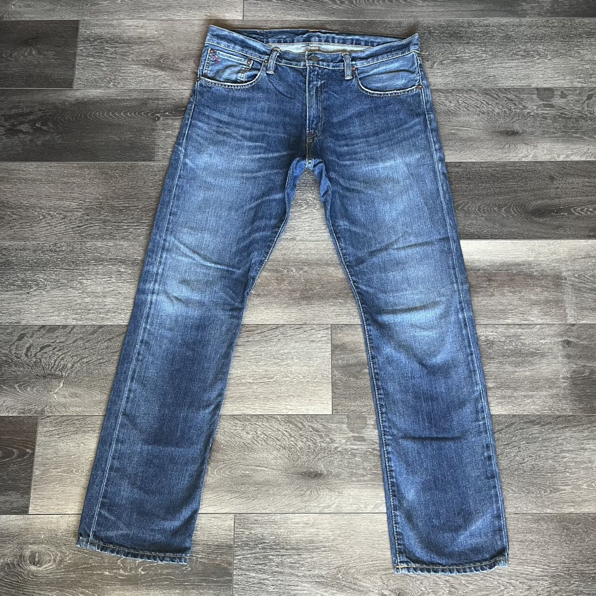 Polo Ralph Lauren × Ralph Lauren × Vintage Polo Ralph Lauren Varick Slim Straight Denim Jeans 33x30 Vtg Size US 33 - 2 Thumbnail