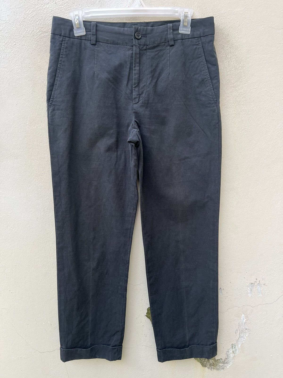 Margaret Howell Vintage Margaret Howell Faded Black Cropped Chinos Pant Size US 30 / EU 46 - 6 Thumbnail