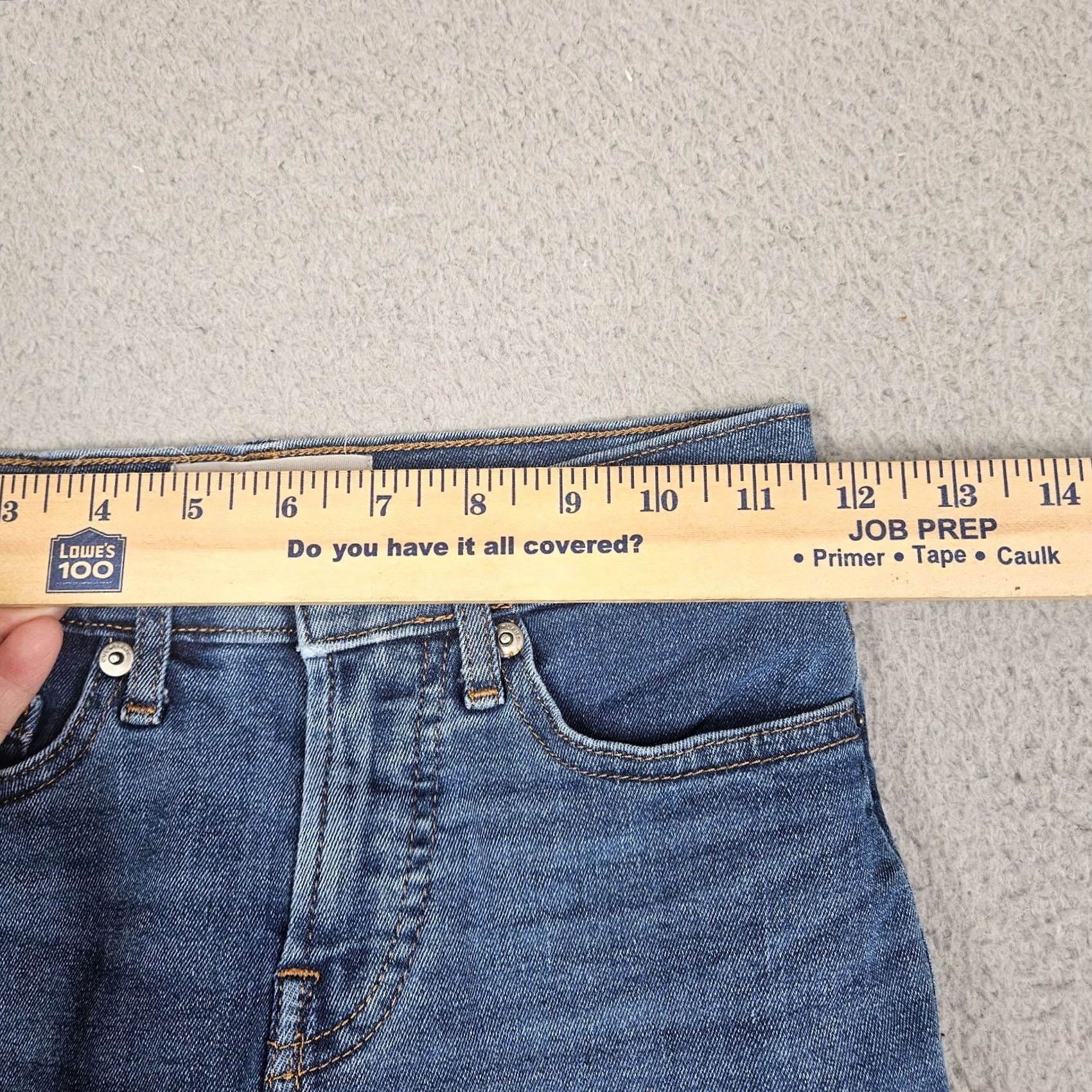 Everlane Everlane Jeans Ankle Regular 25 Blue Denim Cotton Polyester Spandex Women's Casual Slim Fit Mid Rise VINTAGE? Wait not vintage not needed Size 42" / US 20 - 3 Thumbnail
