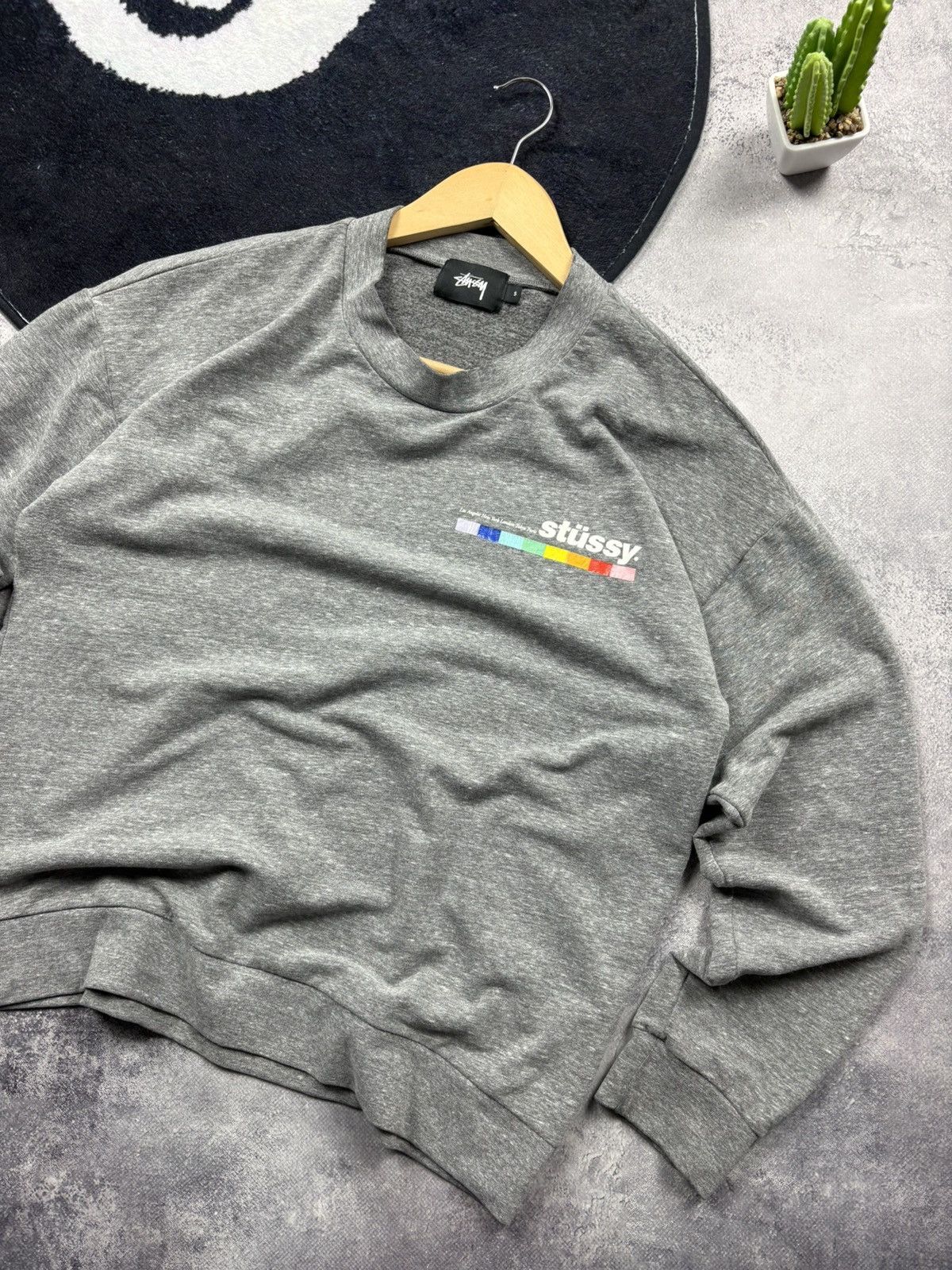 Stussy STUSSY Hype Rare Multicolor Logo Streetwear Skate Sweatshirt Size US S / EU 44-46 / 1 - 2 Thumbnail