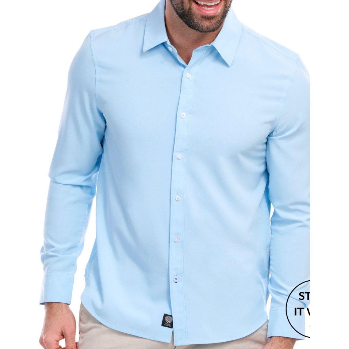 Vince Camuto Vince Camuto - The Commuter Shirt / Glacial blue / M / NWT Size US M / EU 48-50 / 2 - 1 Thumbnail
