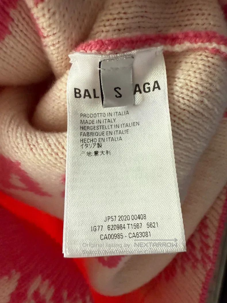 Balenciaga Balenciaga Pink Bulletproof Logo Open Cardigan Size US S / EU 44-46 / 1 - 4 Thumbnail