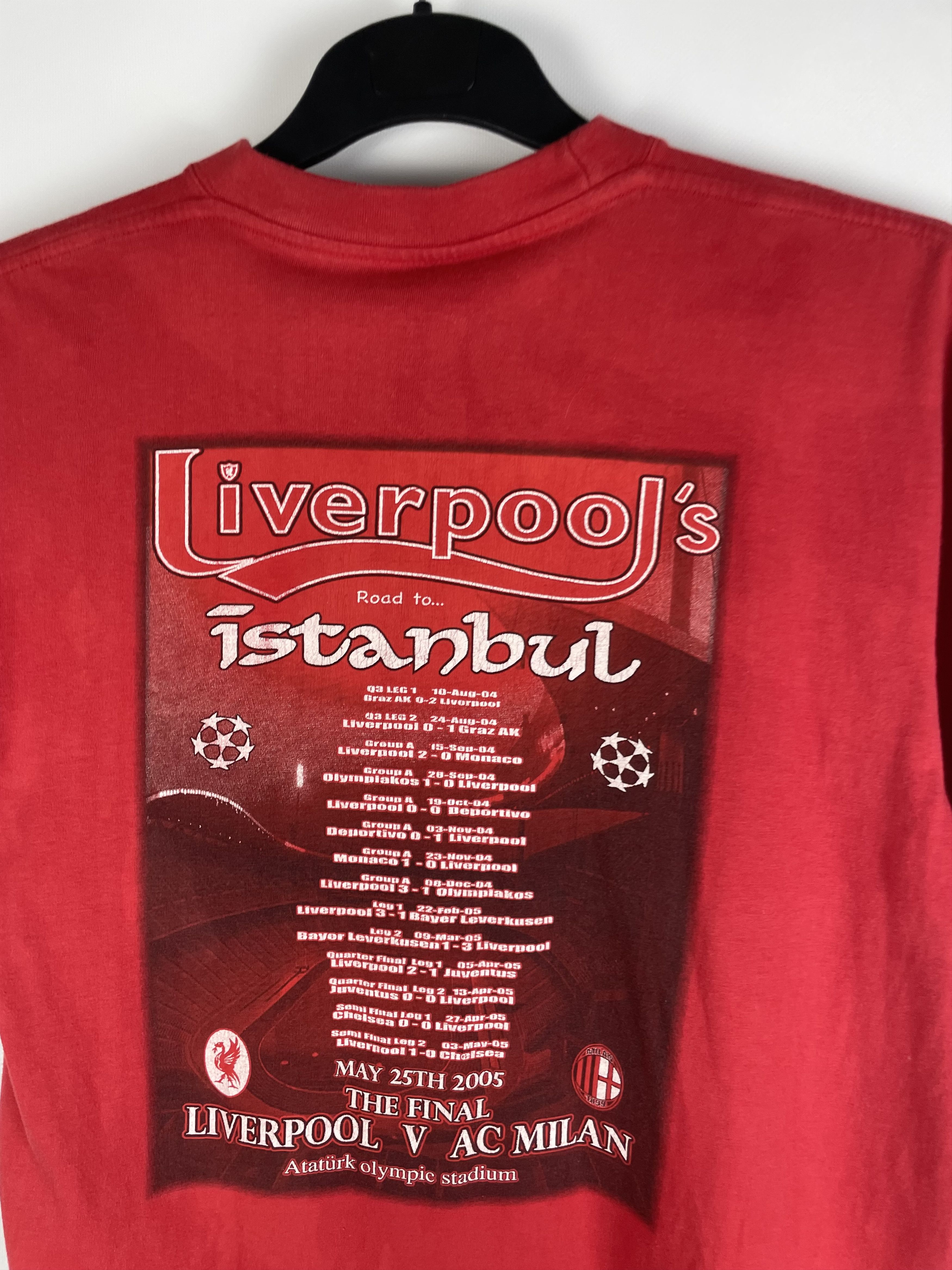 Vintage Vintage Liverpool AC Milan 2007 Final Champions League Tee Size US L / EU 52-54 / 3 - 10 Thumbnail