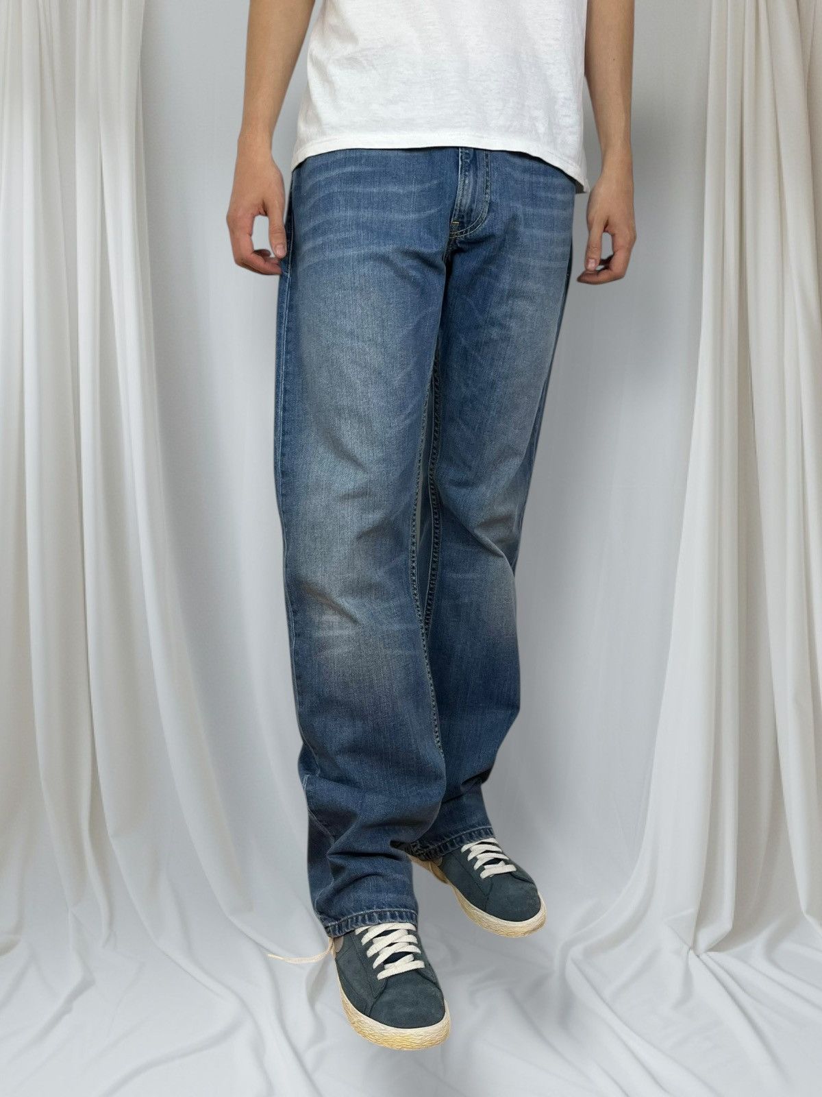 Levi's Vintage 90's Levis 506 34x34 Blue Classic Jeans Pants @196 Size US 34 / EU 50 - 1 Thumbnail