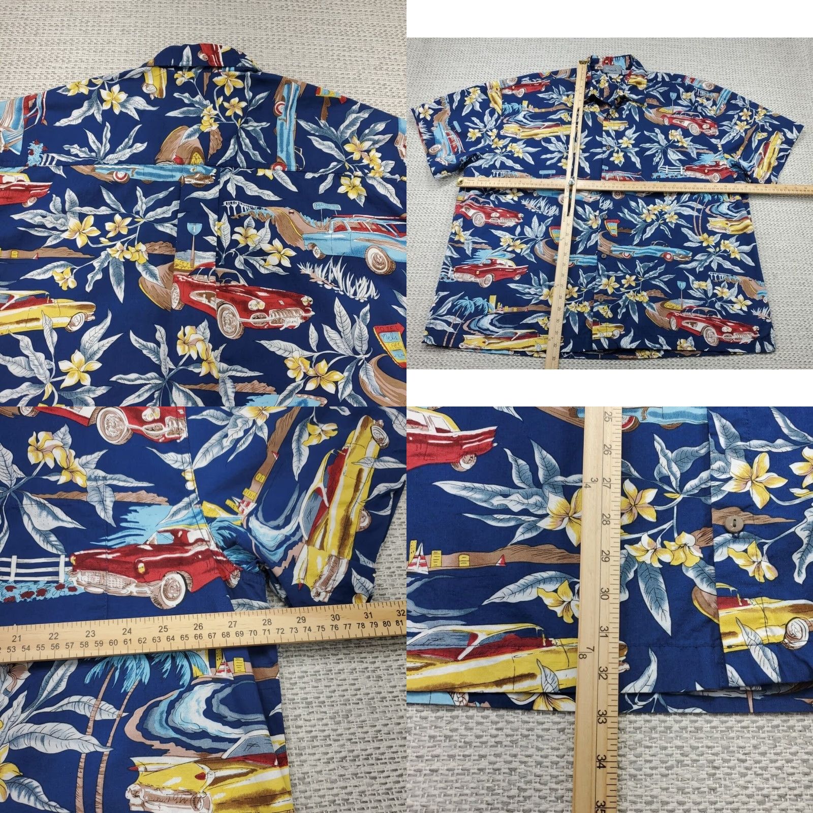 Vintage VINTAGE High Seas Trading Co Shirt Mens 3XL USA Mels Cafe Malibu Corvette Nomad Casual Camp Shirt Button-Up Short Sleeve Washington? Size US XXL / EU 58 / 5 - 8 Thumbnail