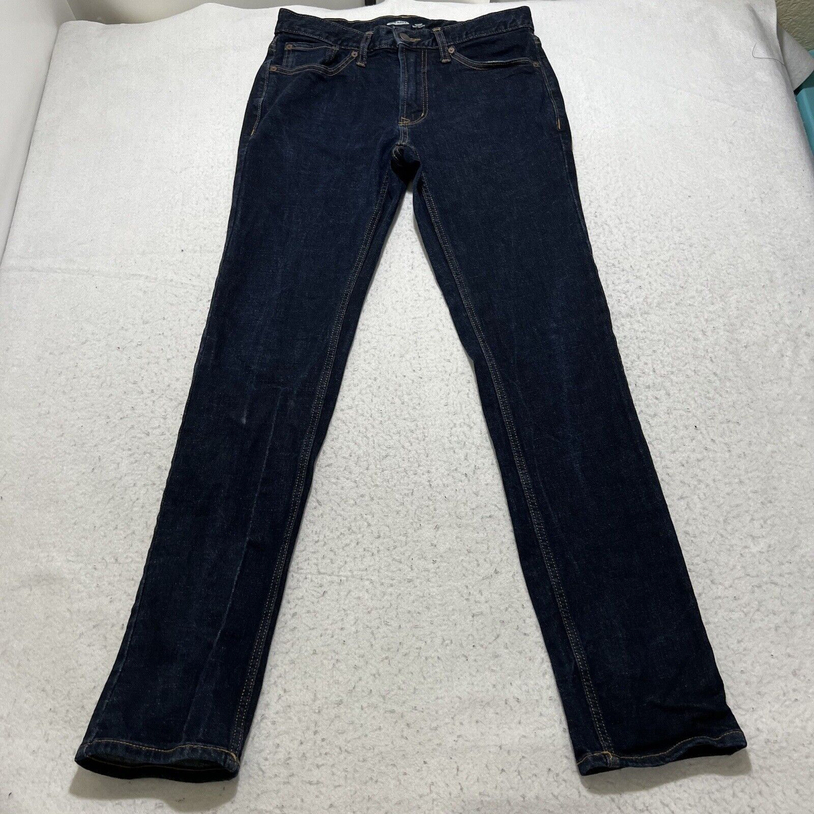 Old Navy Old Navy 32x33 Skinny Denim Jeans Dark Navy Blue Size US 32 / EU 48 - 1 Thumbnail