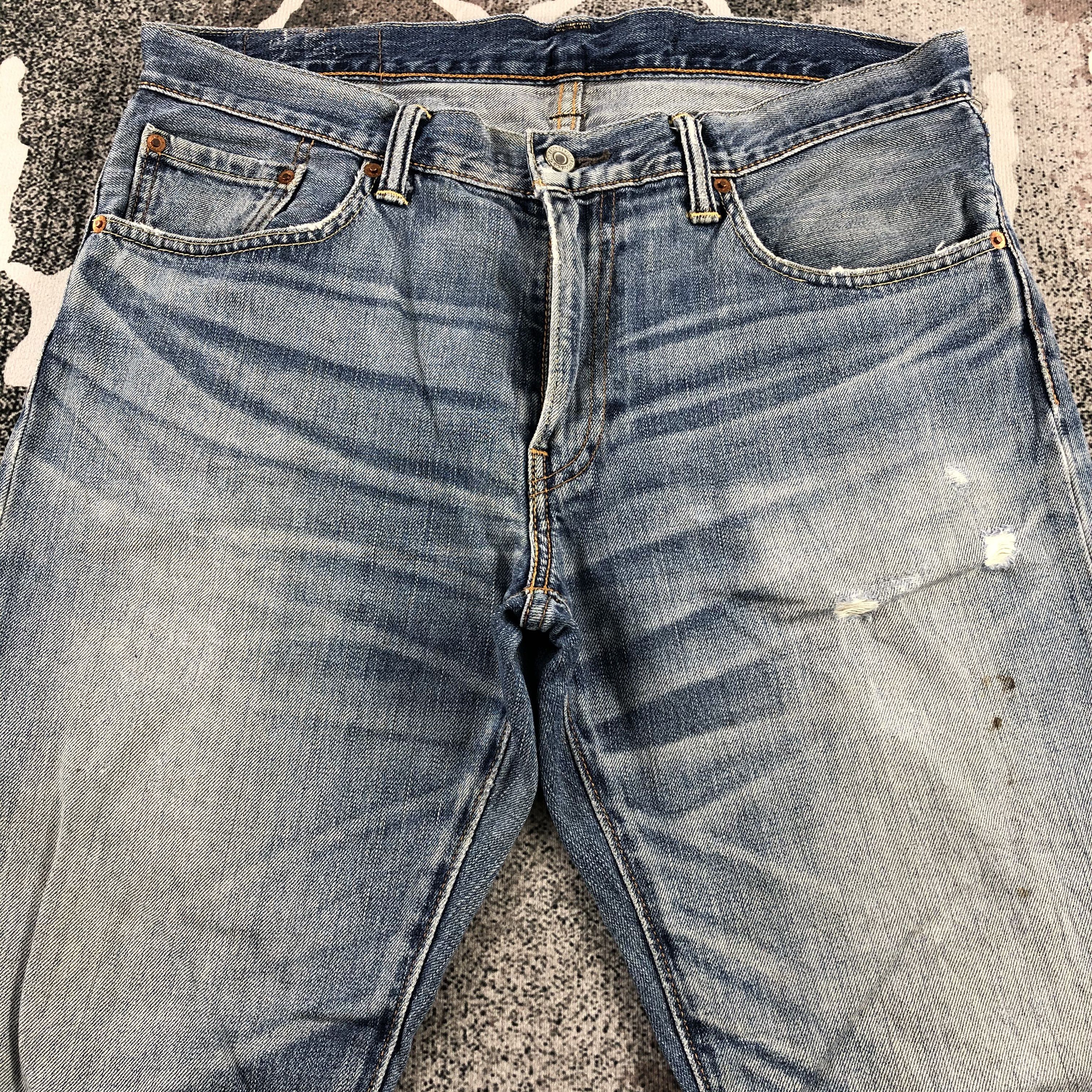 Levi's Vintage Levis 502 Jeans Faded Blue Denim KJ856 Size US 34 / EU 50 - 3 Thumbnail