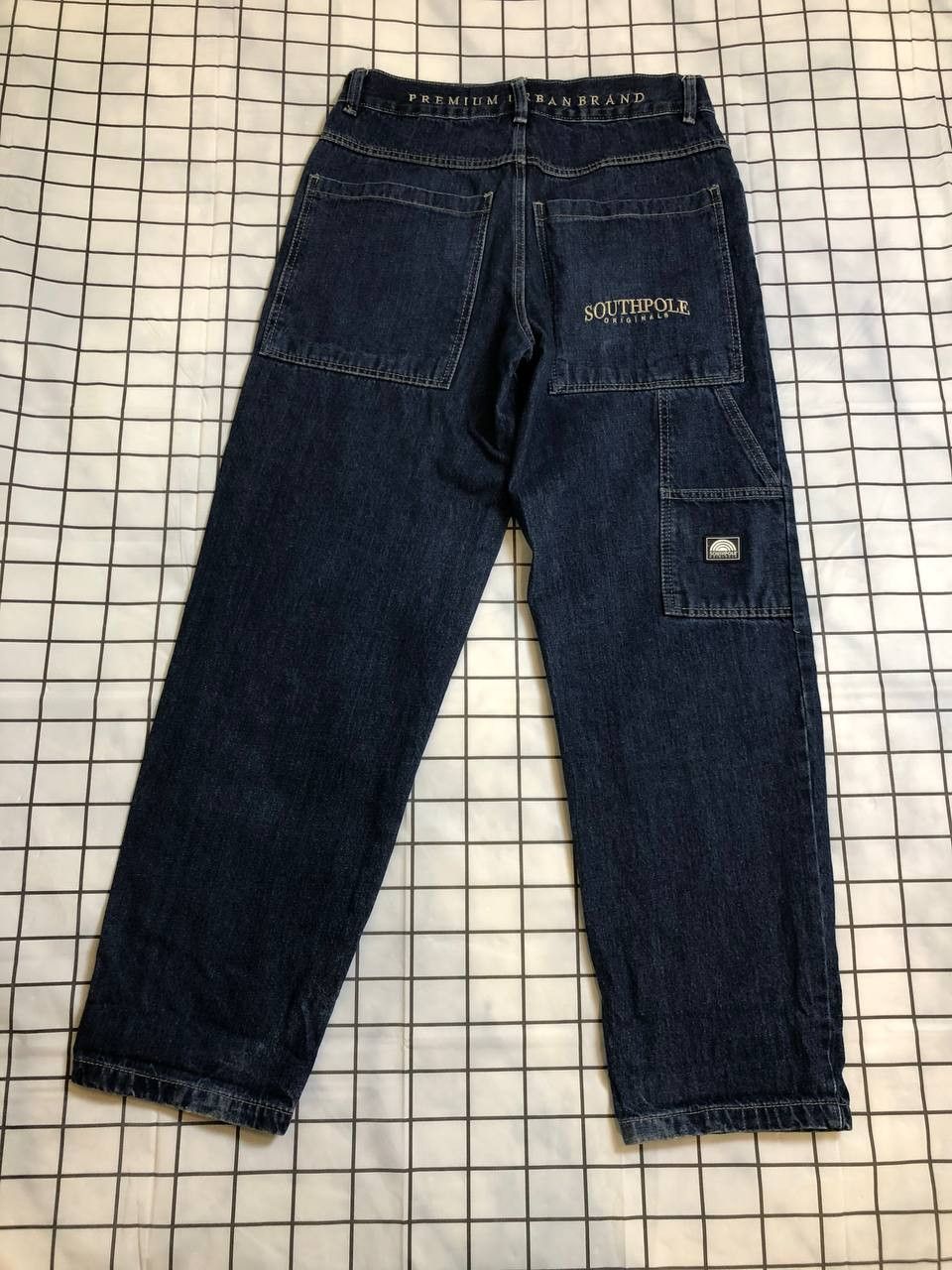 Southpole Y2K Southpole Big Logo navy blue denim pants size 30 Size US 32 / EU 48 - 1 Thumbnail
