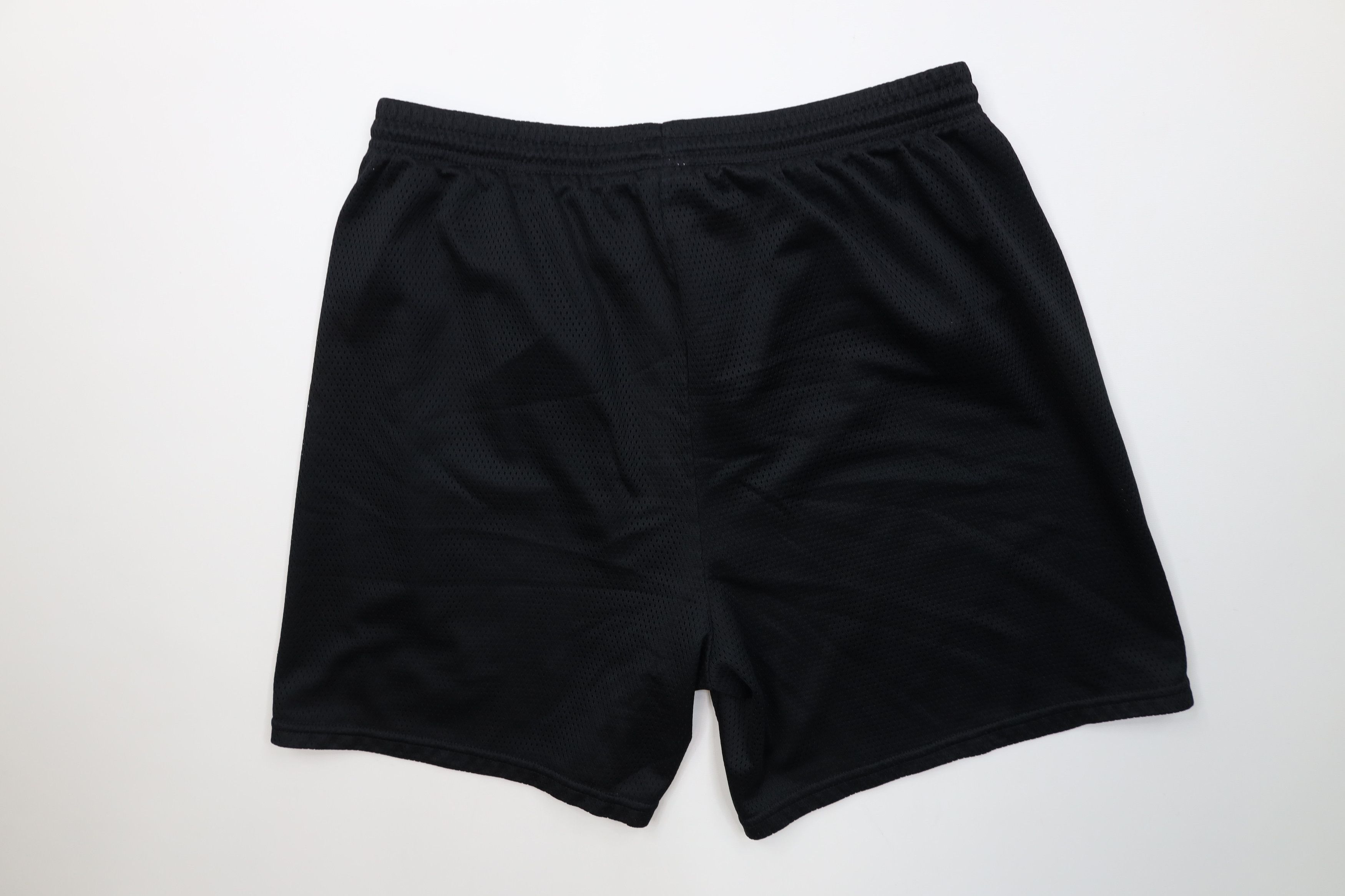 Nike Vintage 90s Nike Mini Swoosh Above Knee Shorts Black Mesh Size US 36 / EU 52 - 10 Thumbnail