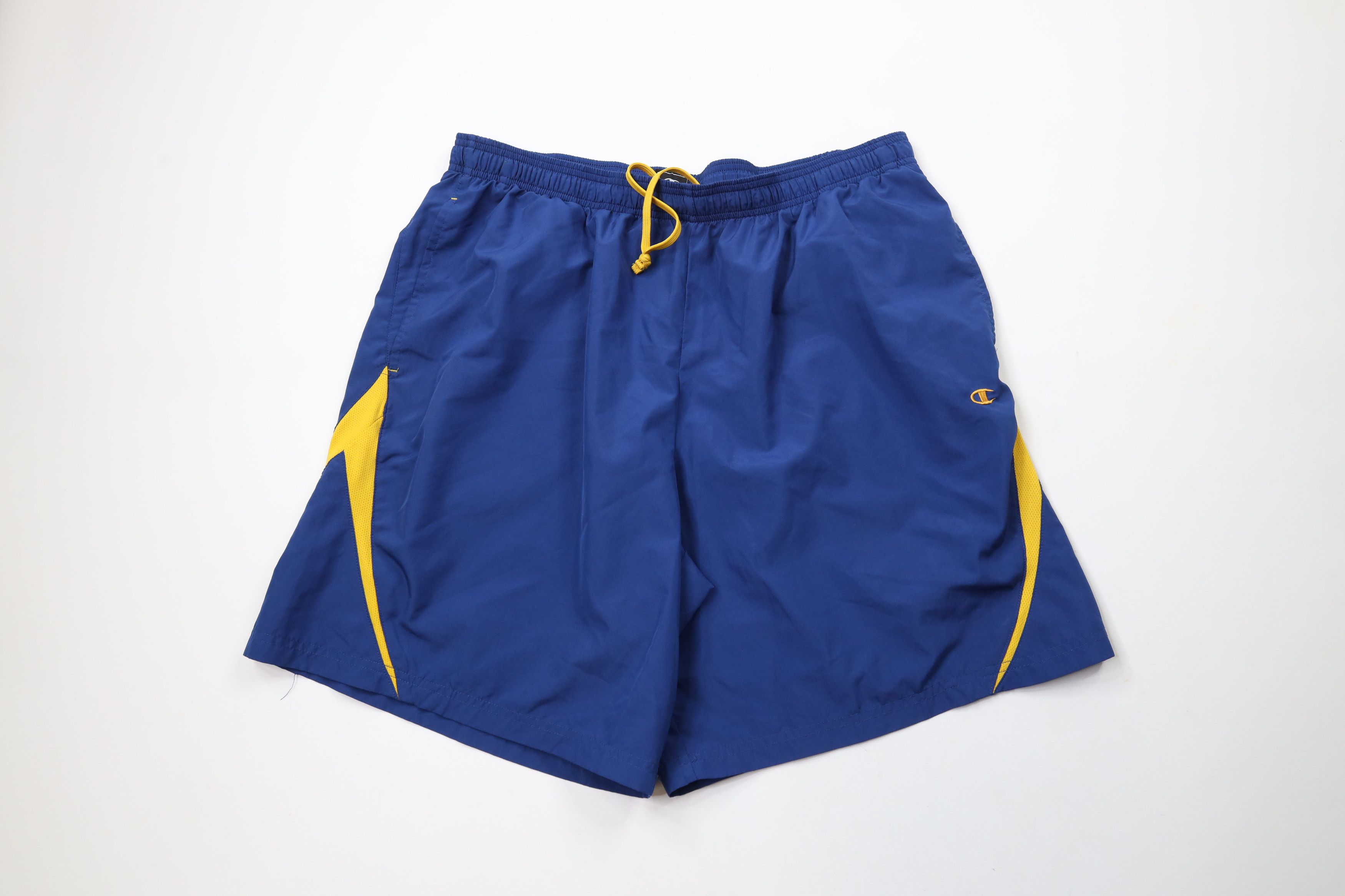 Champion × Vintage Vintage 90s Champion Classic Logo Running Soccer Shorts Blue Size US 36 / EU 52 - 1 Thumbnail