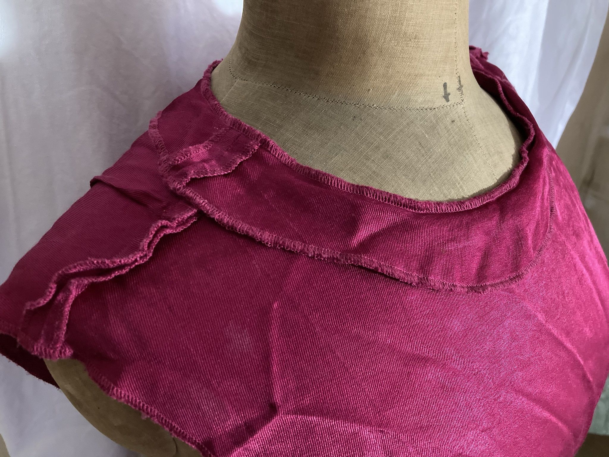 Maison Margiela Maison Martin Margiela Viscose Cropped Top — Early 1990s Size M / US 6-8 / IT 42-44 - 9 Thumbnail