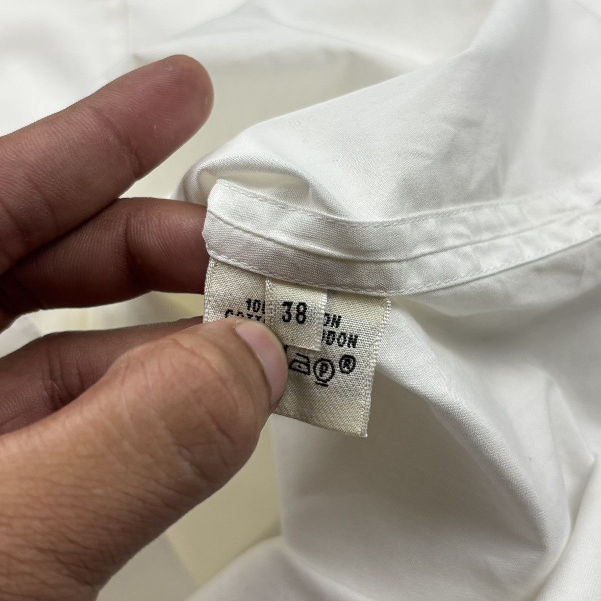 Hermes Hermès Cropped Cotton Shirt Size XS / US 0-2 / IT 36-38 - 8 Thumbnail