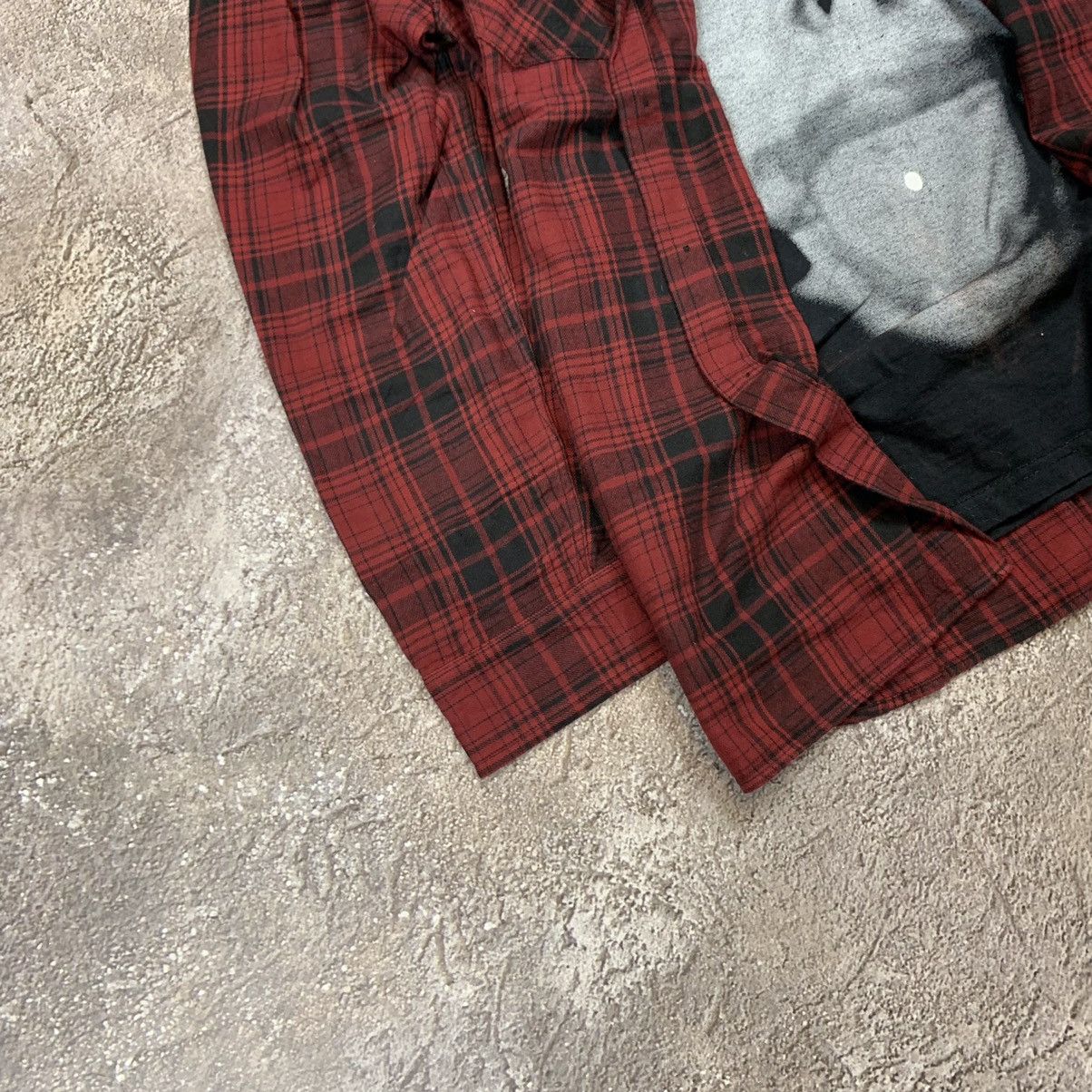 Vintage Vintage 90s Plaid Graphic Shirt Horror Streetwear Grunge M Size US M / EU 48-50 / 2 - 2 Thumbnail
