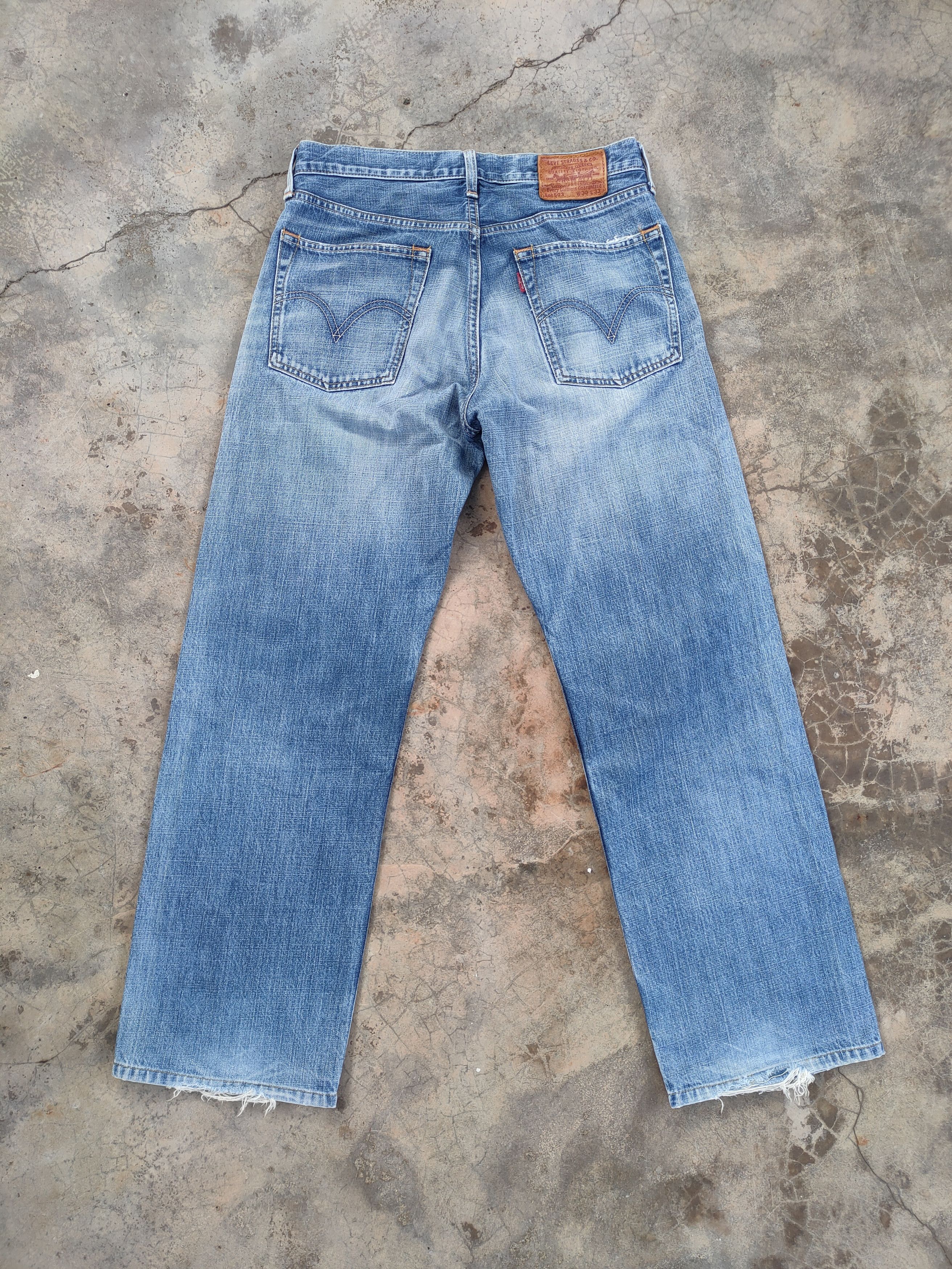 Jean × Levi's Vintage Clothing W30 VINTAGE LEVI'S 503 FADED DISTRESSED DENIM JEAN PANTS Size US 30 / EU 46 - 8 Thumbnail