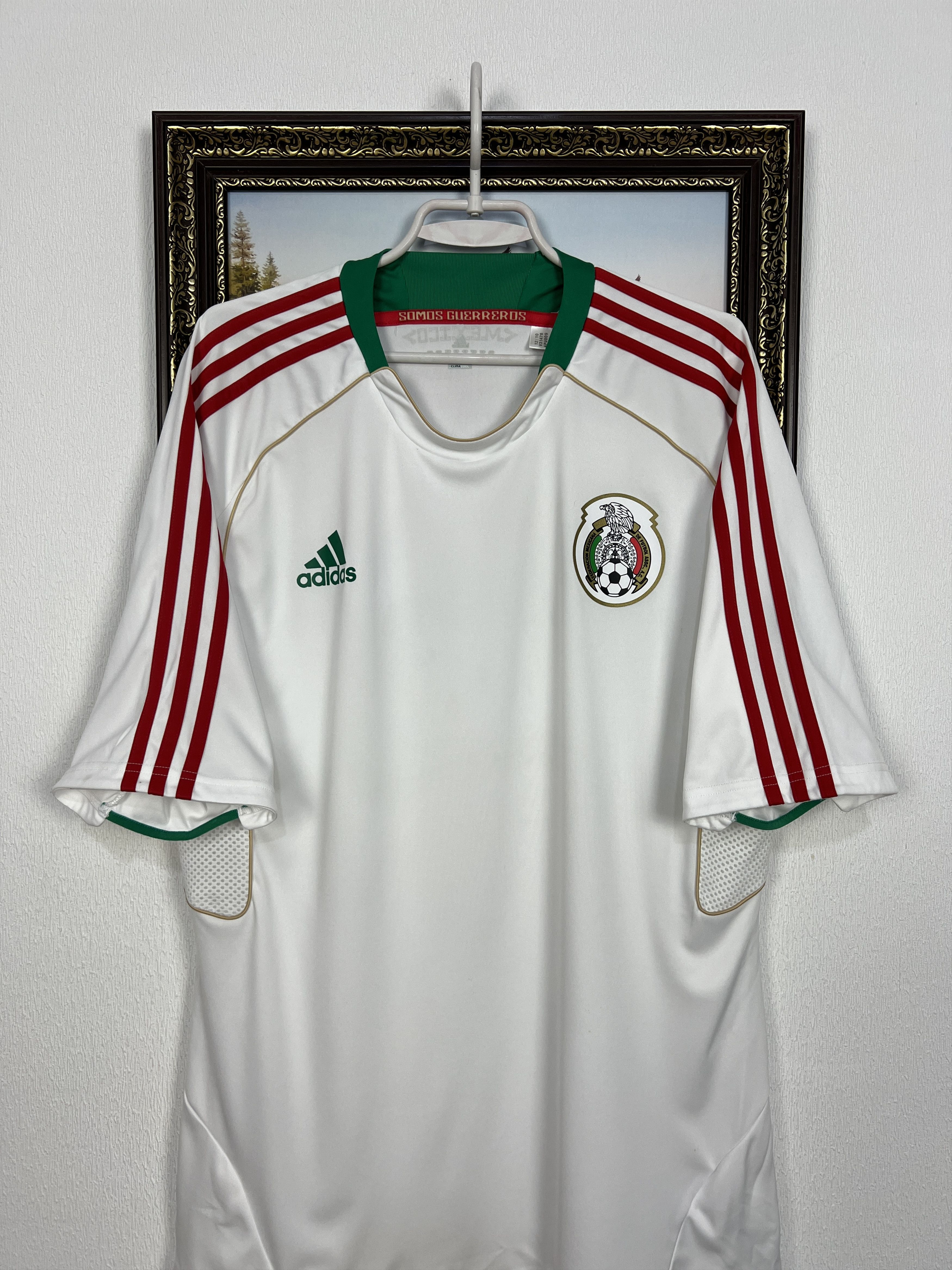Adidas Vintage Adidas Mexico Football Train Shirt Soccer White Size US XL / EU 56 / 4 - 2 Thumbnail