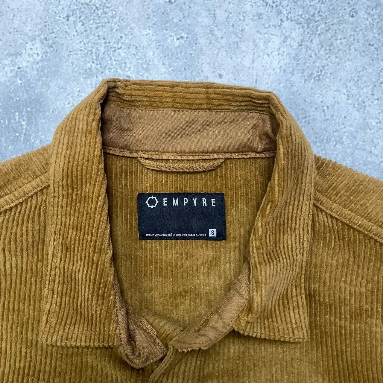 Empyre Empyre Corduroy Button-Up Long Sleeve Shirt Mustard Size S Size US S / EU 44-46 / 1 - 3 Thumbnail
