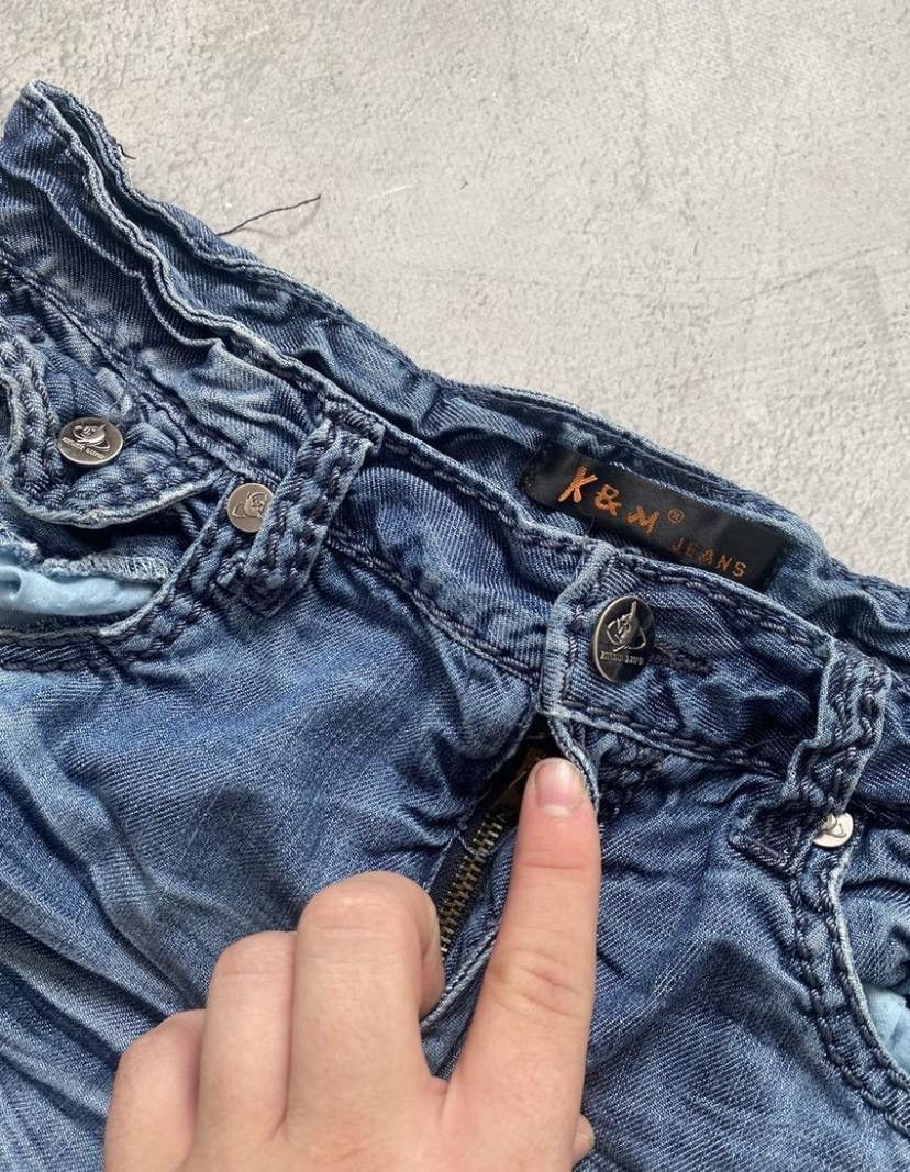 Japanese Brand Vintage Ed Hardy Style Y2K Distressed Denim Pants Size US 30 / EU 46 - 5 Thumbnail