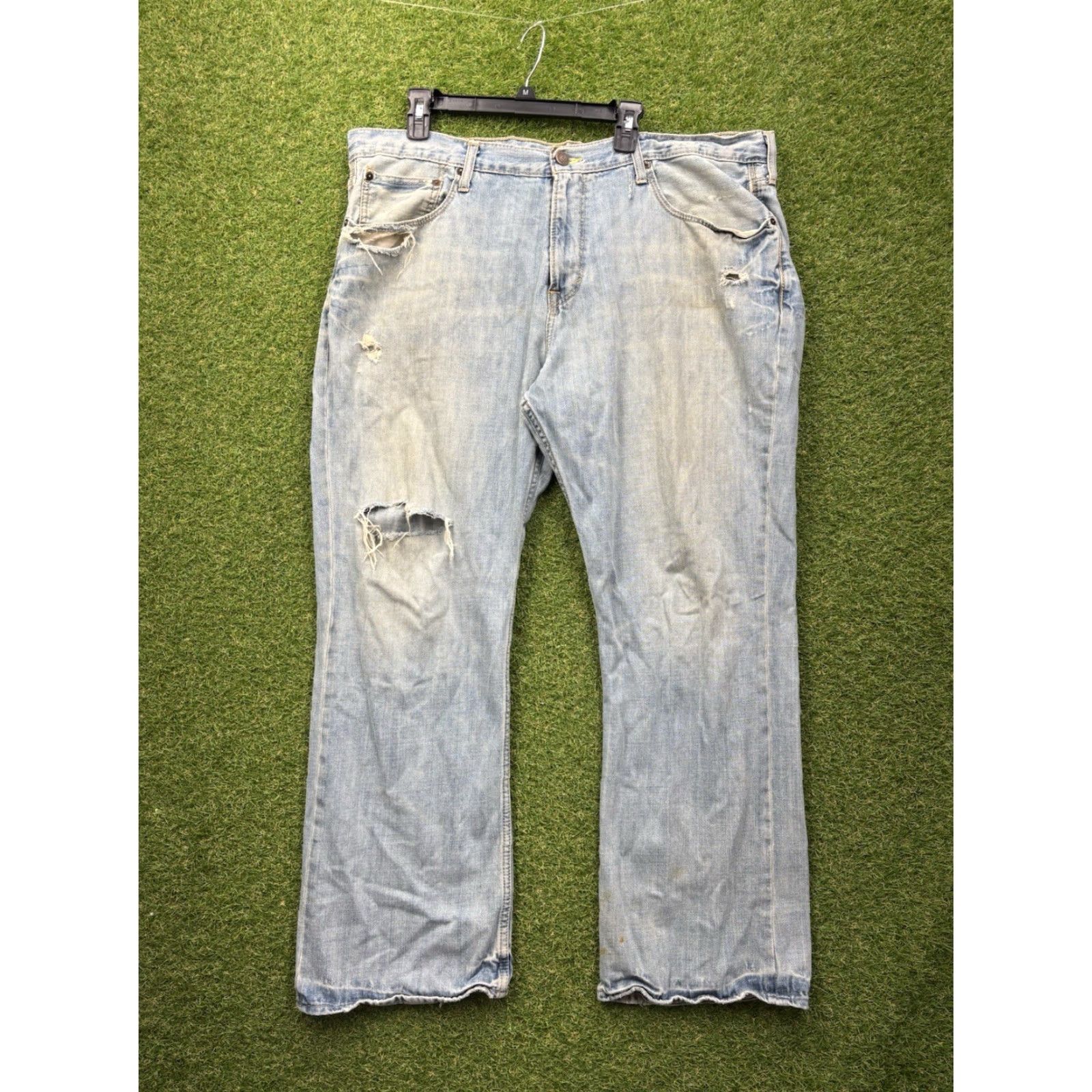 American Eagle Outfitters American Eagle Jeans Mens 42x32 Low Rise Boot Cut Light Wash Casual y2k Workwear Size US 42 / EU 58 - 2 Thumbnail