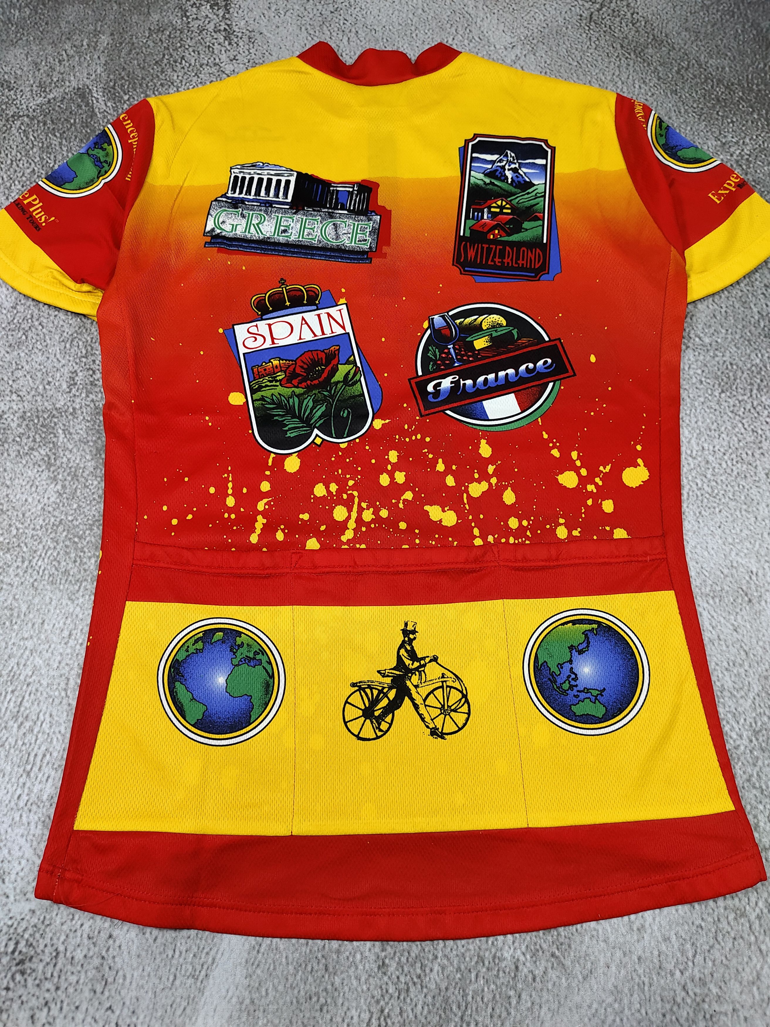 Vintage 90s Giessegi- World Tour Graphic Racing Cycling Core Jersey Size US M / EU 48-50 / 2 - 6 Thumbnail