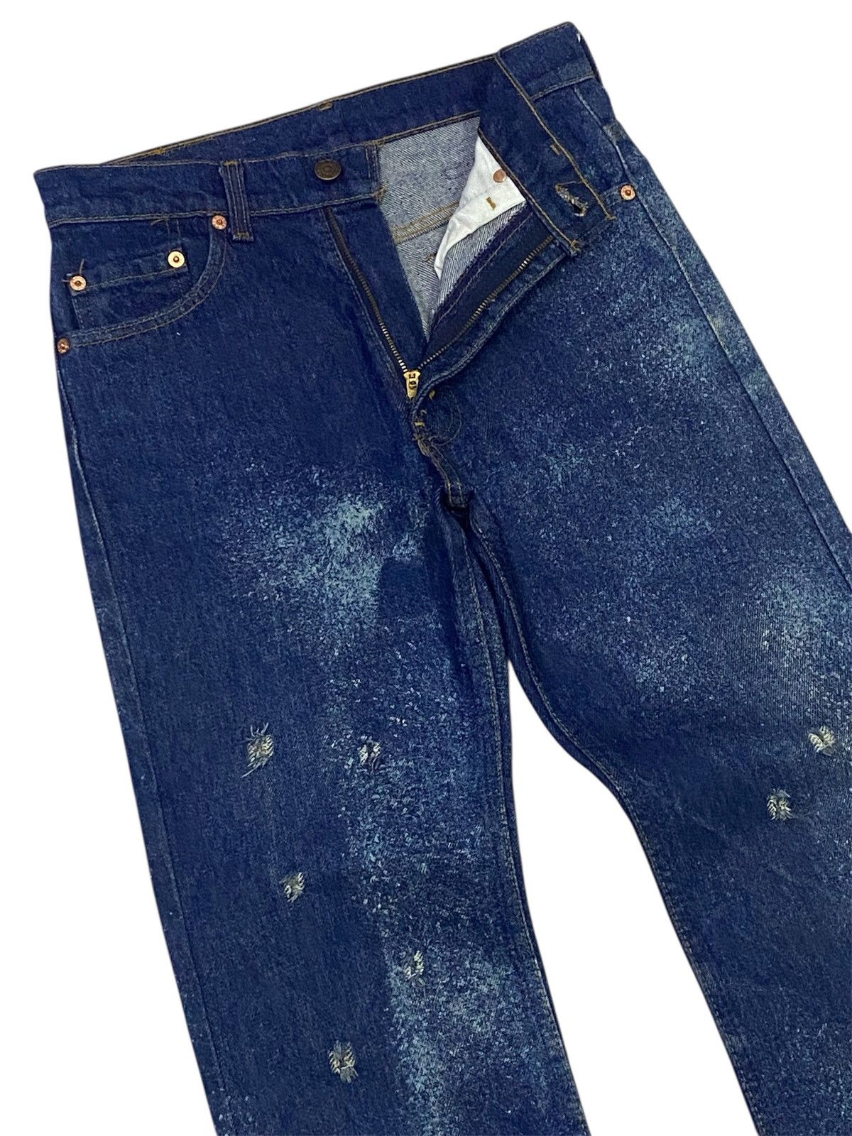 Levi's Vintage 80s Levi’s Galactic Wash Distressed Denim Pants Size US 28 / EU 44 - 5 Thumbnail