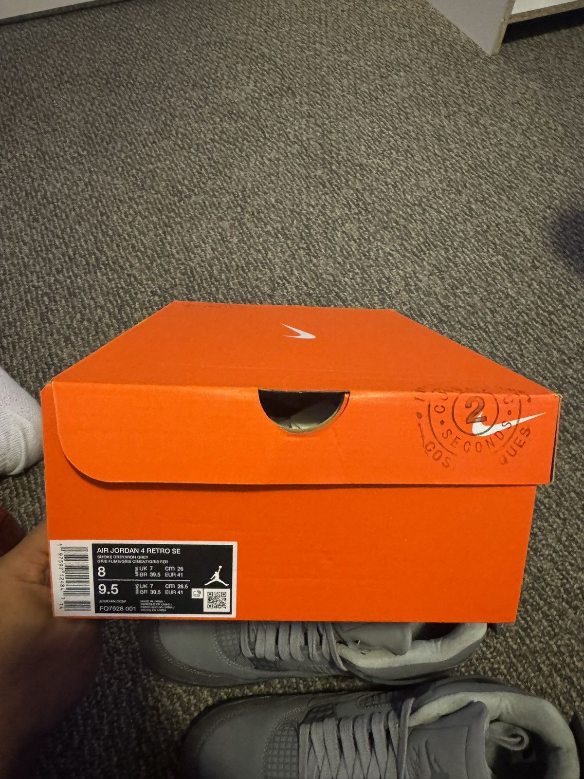 Jordan Brand Air Jordan 4 Retro White Cement Size US 8 / EU 41 - 8 Thumbnail