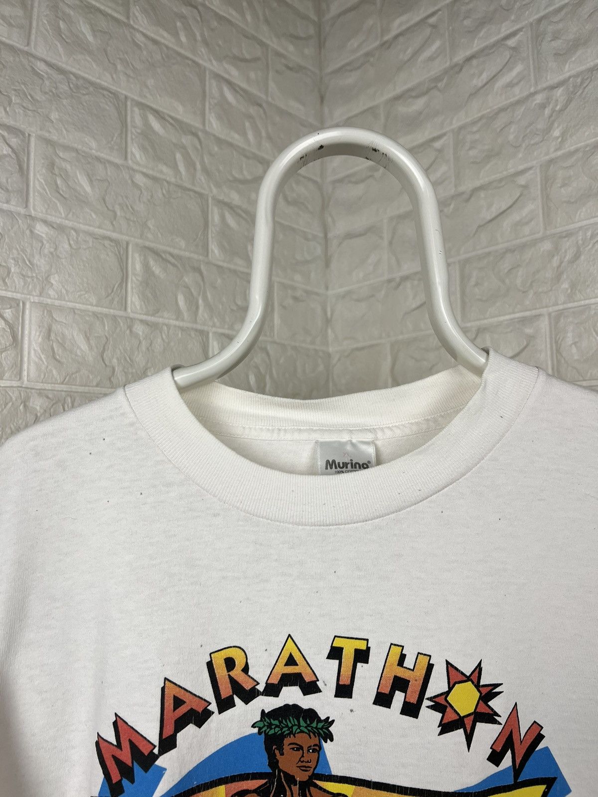 Vintage Vintage Rare Marathon Hawaii 1997 Tee Size US XL / EU 56 / 4 - 7 Thumbnail