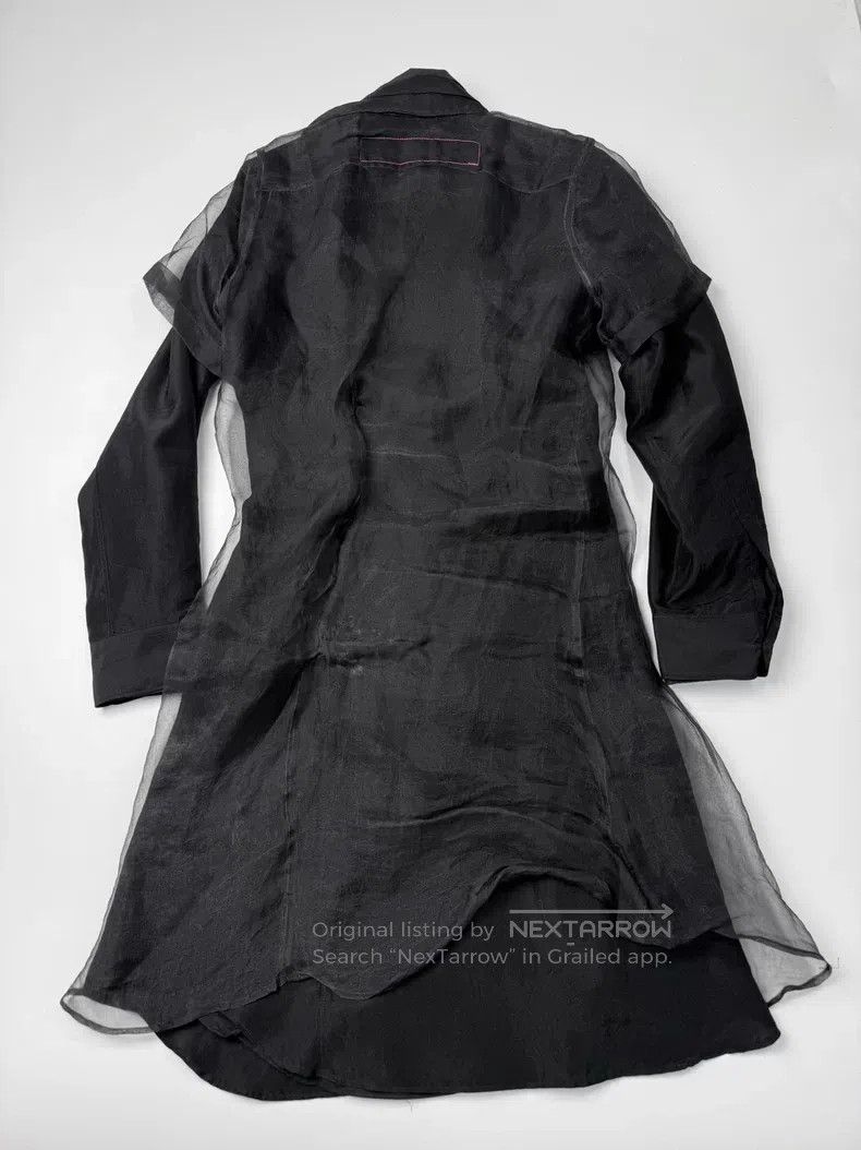 Junya Watanabe Junya Watanabe Black organza long shirt Size US M / EU 48-50 / 2 - 5 Thumbnail