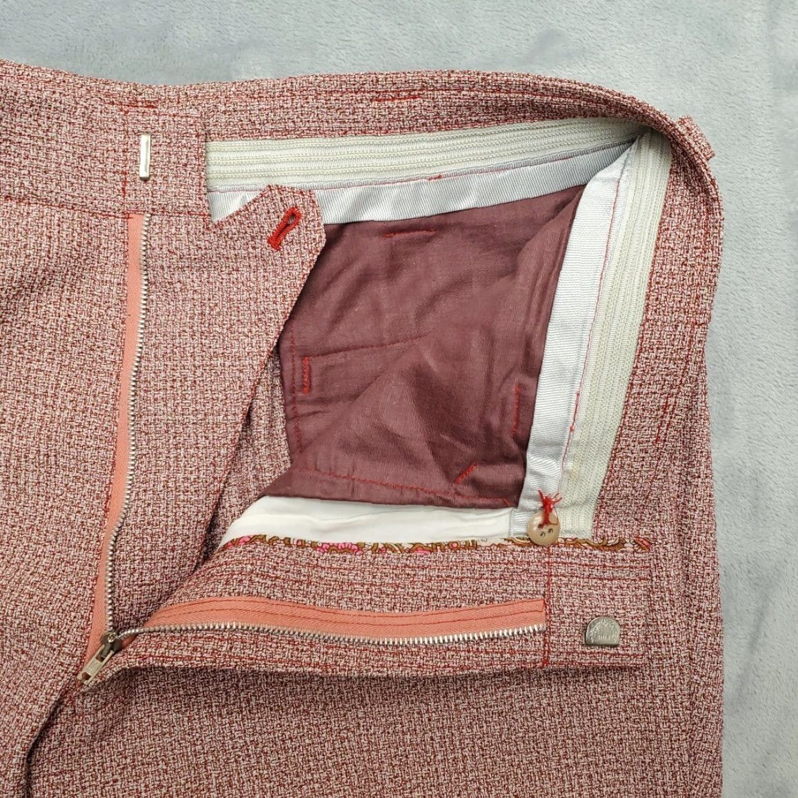 Vintage VINTAGE Well Worth Pants Mens 34x30 Red Western Sport Suit Slacks 70s Mod Trousers Size 34R - 7 Thumbnail