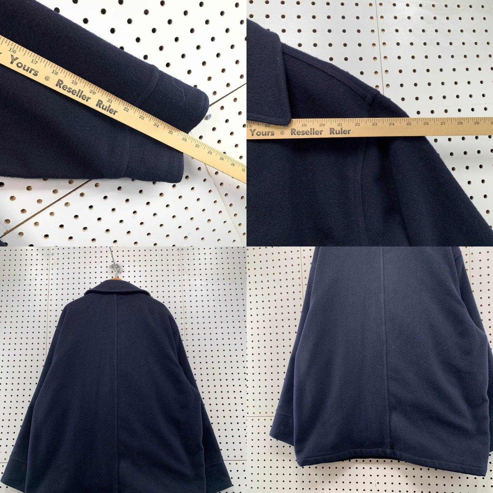 Abercrombie & Fitch Abercrombie & Fitch Wool Peacoat Men L Navy Blue Thick Heavy Double Breasted Vintage Regular Coat Size US L / EU 52-54 / 3 - 9 Thumbnail