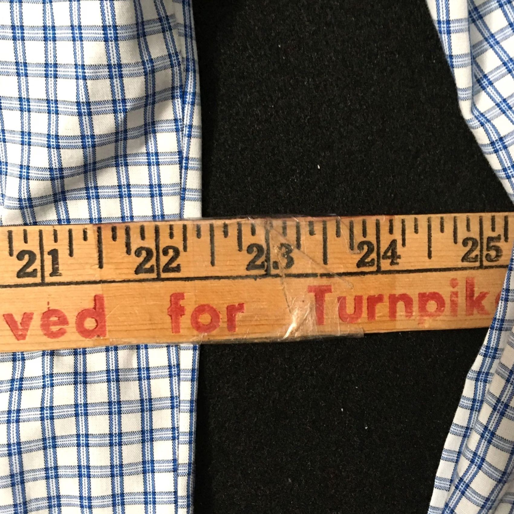 Stafford Stafford Dress Shirt Mens 16.5 32/33 Button Up Blue Cotton Polyester Regular Long Sleeve Collared Spread Vintage No Size 46R - 5 Thumbnail