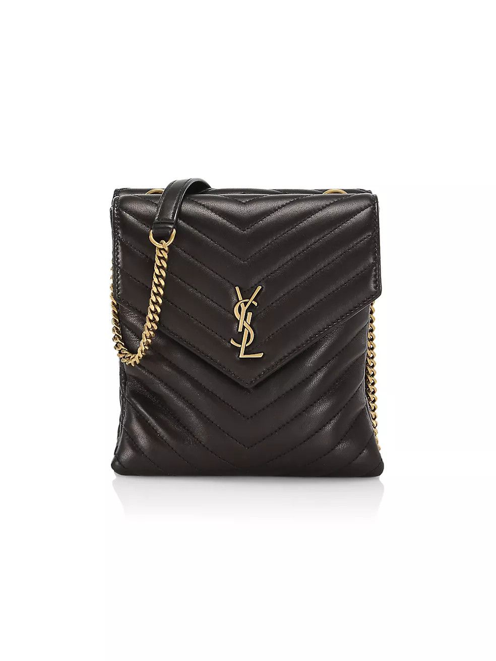 Saint Laurent Paris o1b1hav110425 Size: OS / Le Double Flap Bag Lambskin Black Size ONE SIZE - 1 Thumbnail