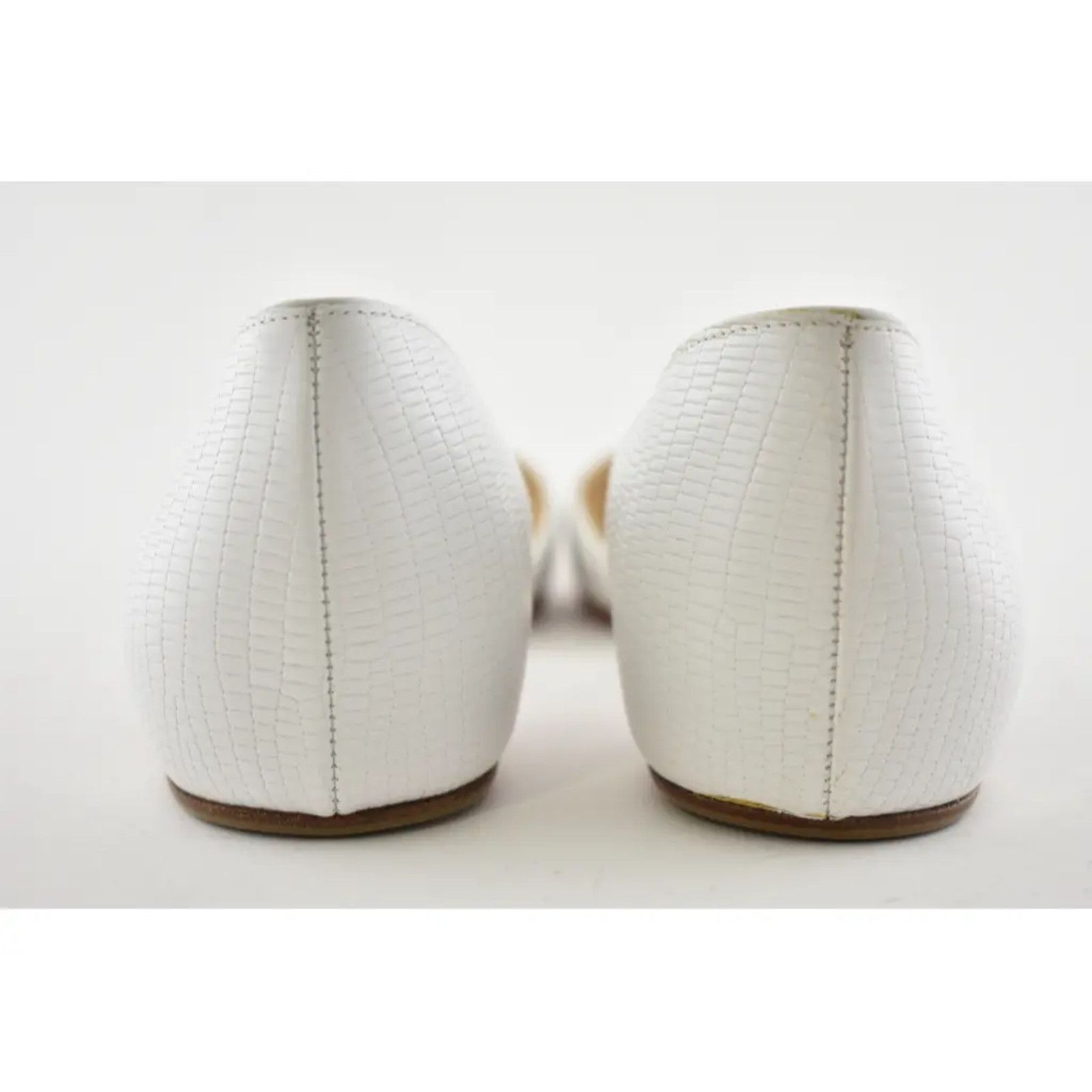 Christian Louboutin Christian Louboutin Iriza White Zarli Kid Pointed Ballerina Size US 5.5 / IT 35.5 - 9 Thumbnail